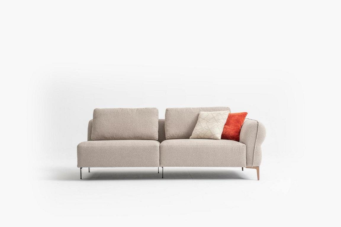 Ecksofa Sofa Made Wohnzimmer Couch, Ecksofa Beige L-Form in JVmoebel Europe Design Modern