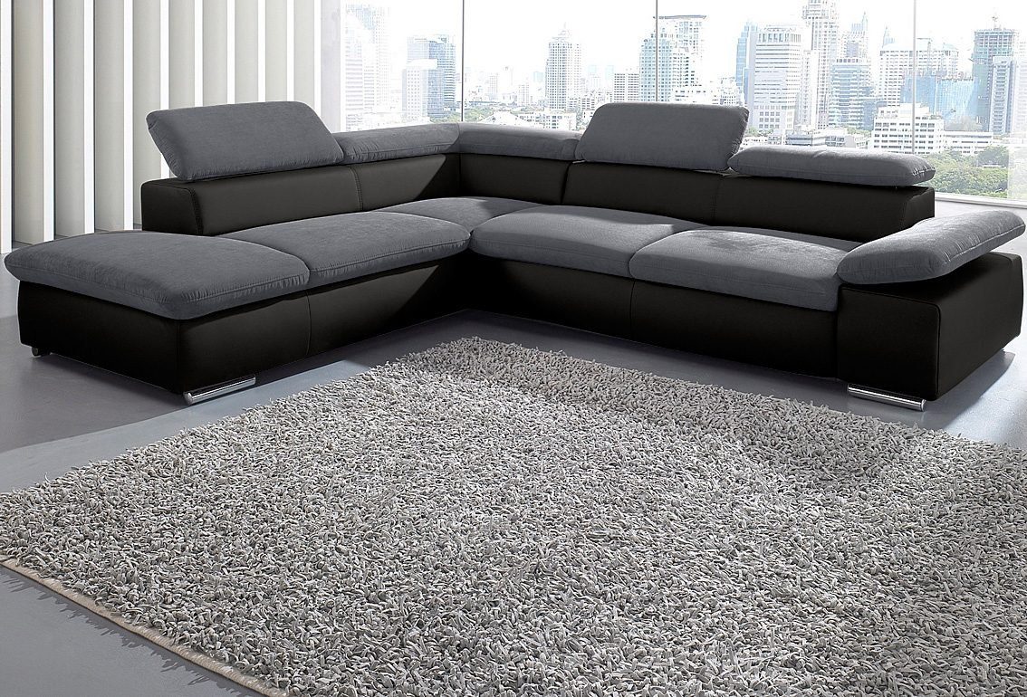 sit&more Ecksofa "Valentine, L-Form, Armteil- & Kopfteilverstellung", optio günstig online kaufen