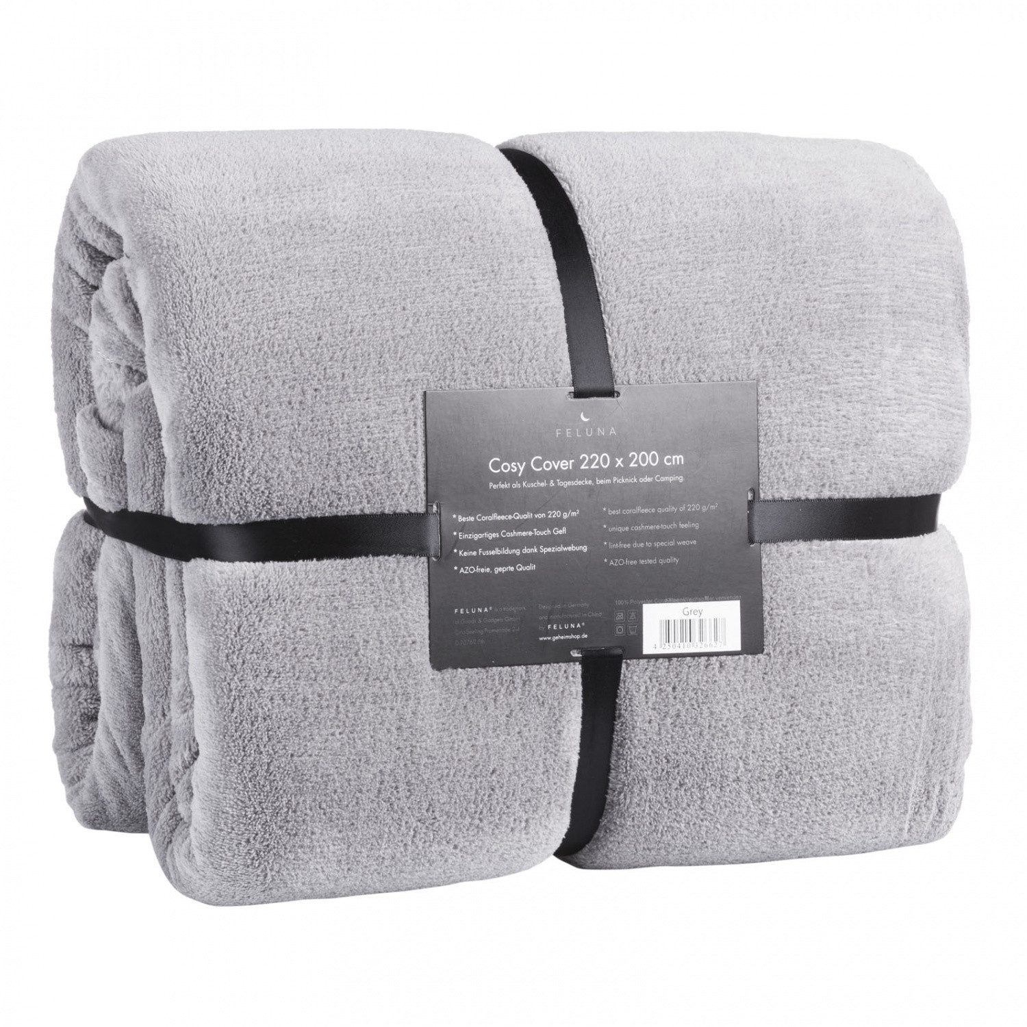 Wohndecke FELUNA Coral Fleece Kuscheldecke XXL – Superweicher Cashmere-Touch, Feluna, Tagesdecke Kaschmir-Touch 220 x 200 cm