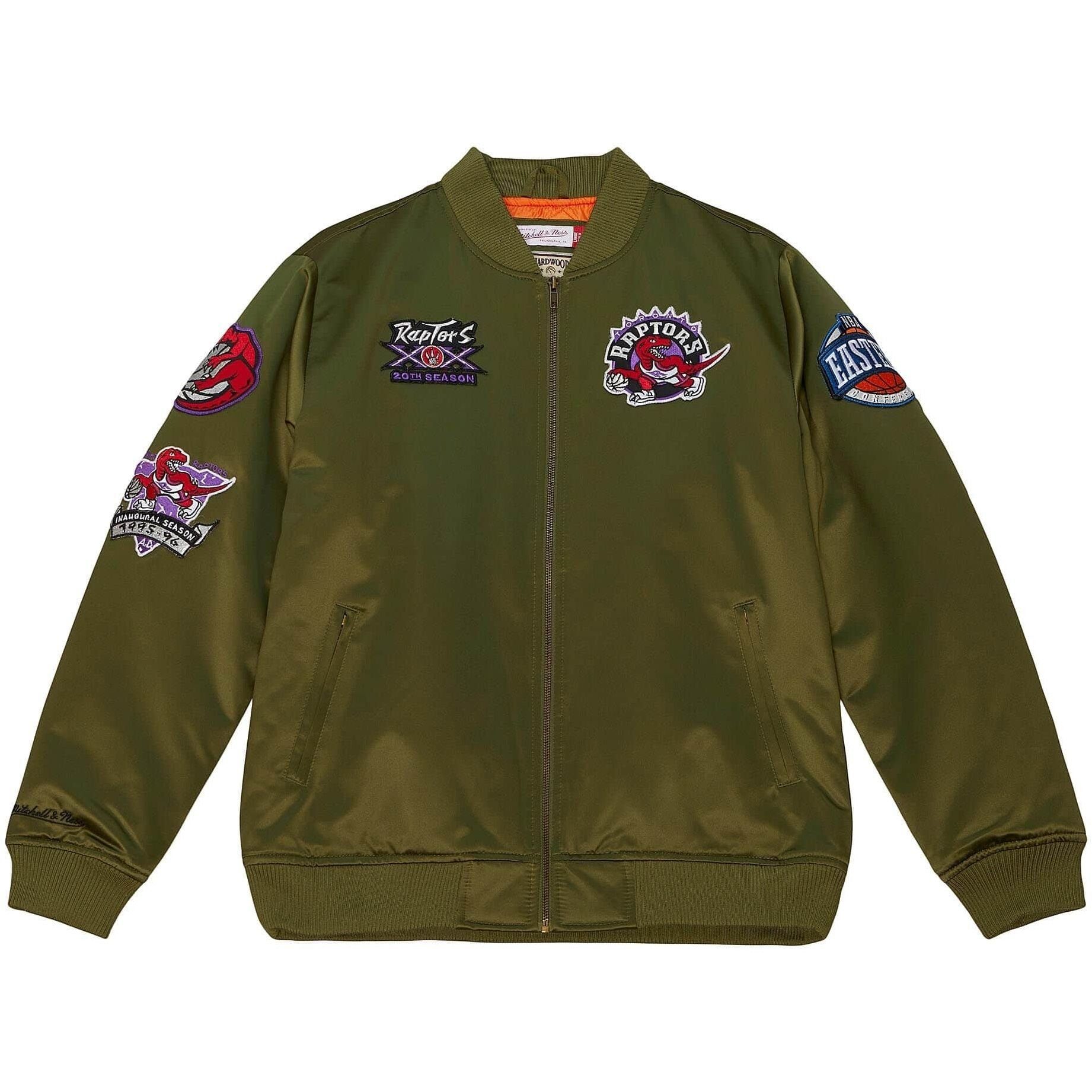 Mitchell & Ness Raptors FLIGHT Bomberjacke Satin Toronto