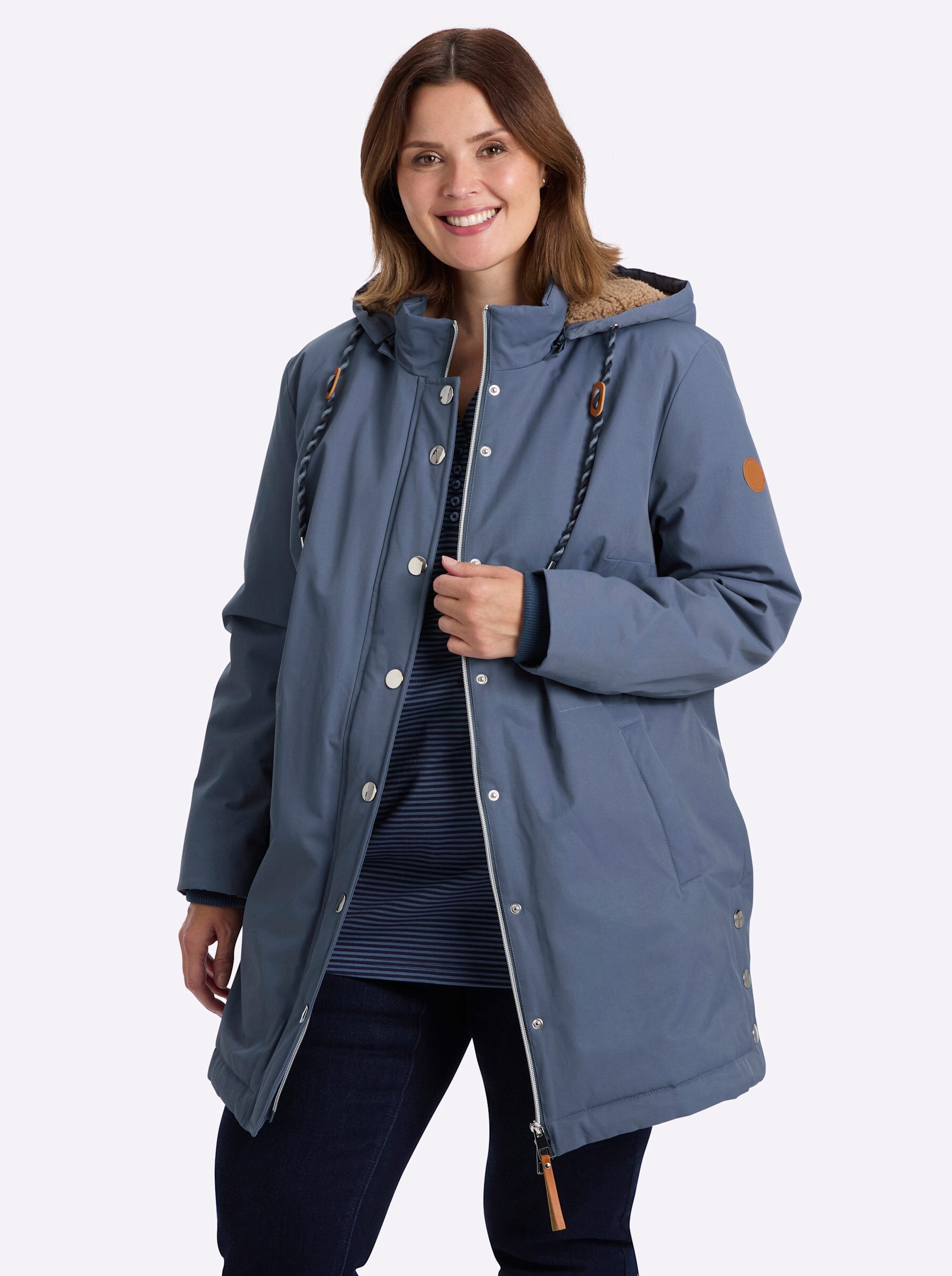 Sheego Allwetterjacke Outdoorjacke Langarm
