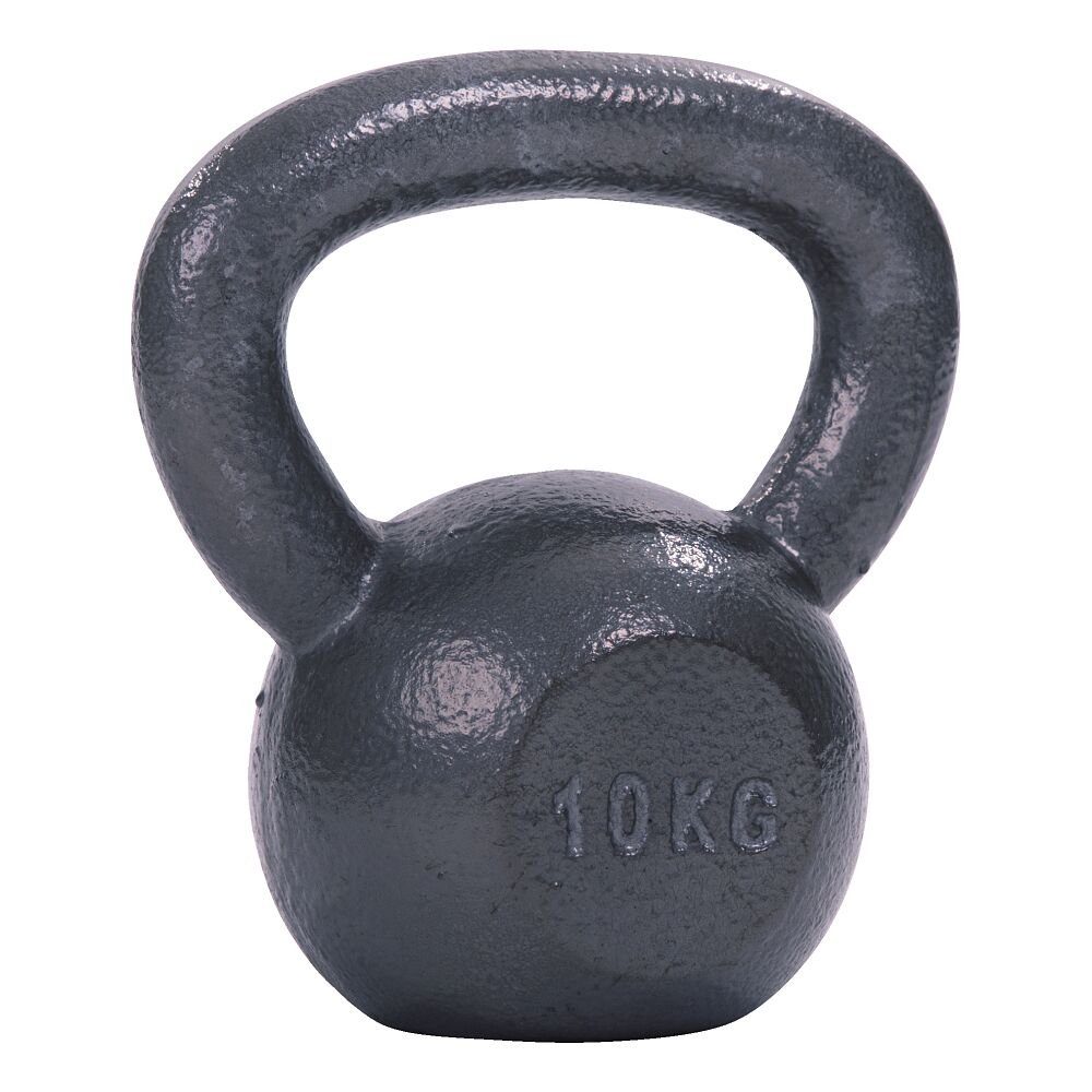 Sport-Thieme Kettlebell Kettlebell Hammerschlag, lackiert, Grau, Besonders handliche, rutschfeste Griffe