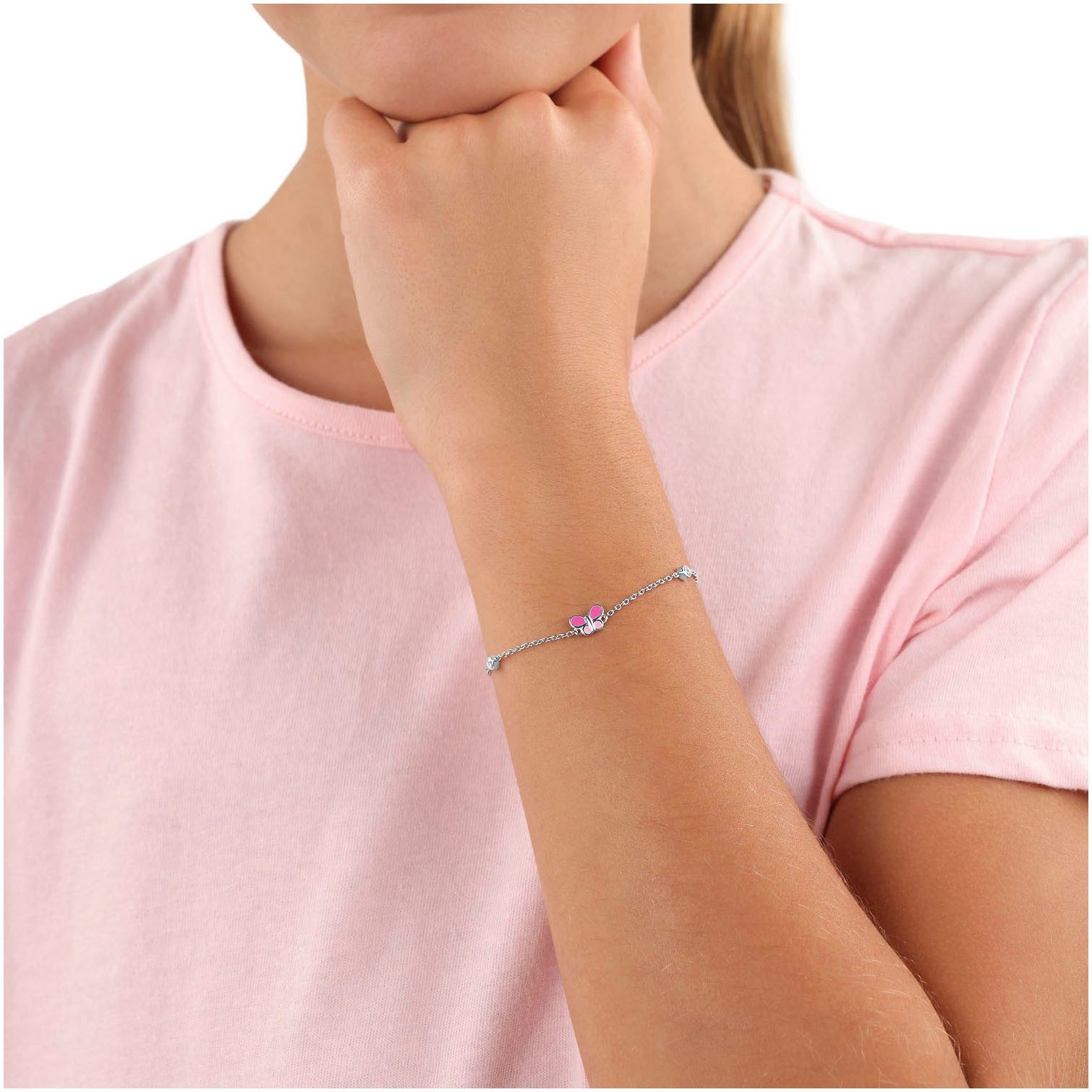 Prinzessin Lillifee Armband Schmetterling, mit Zirkonia (synth) und Emaille
