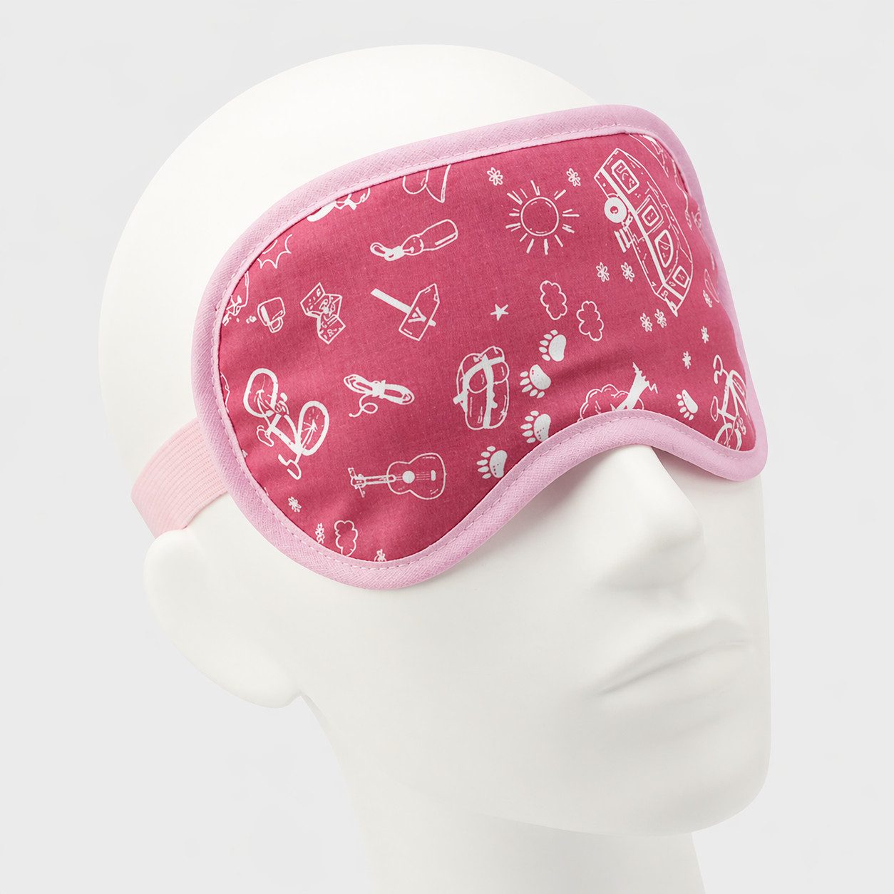 BEAZZ Schlafmaske Schlafmaske, Augenmaske, Schlafbrille - Urlaub, Bequem - Perfekte Abdunklung, 1-tlg., HANDMADE IN GERMANY