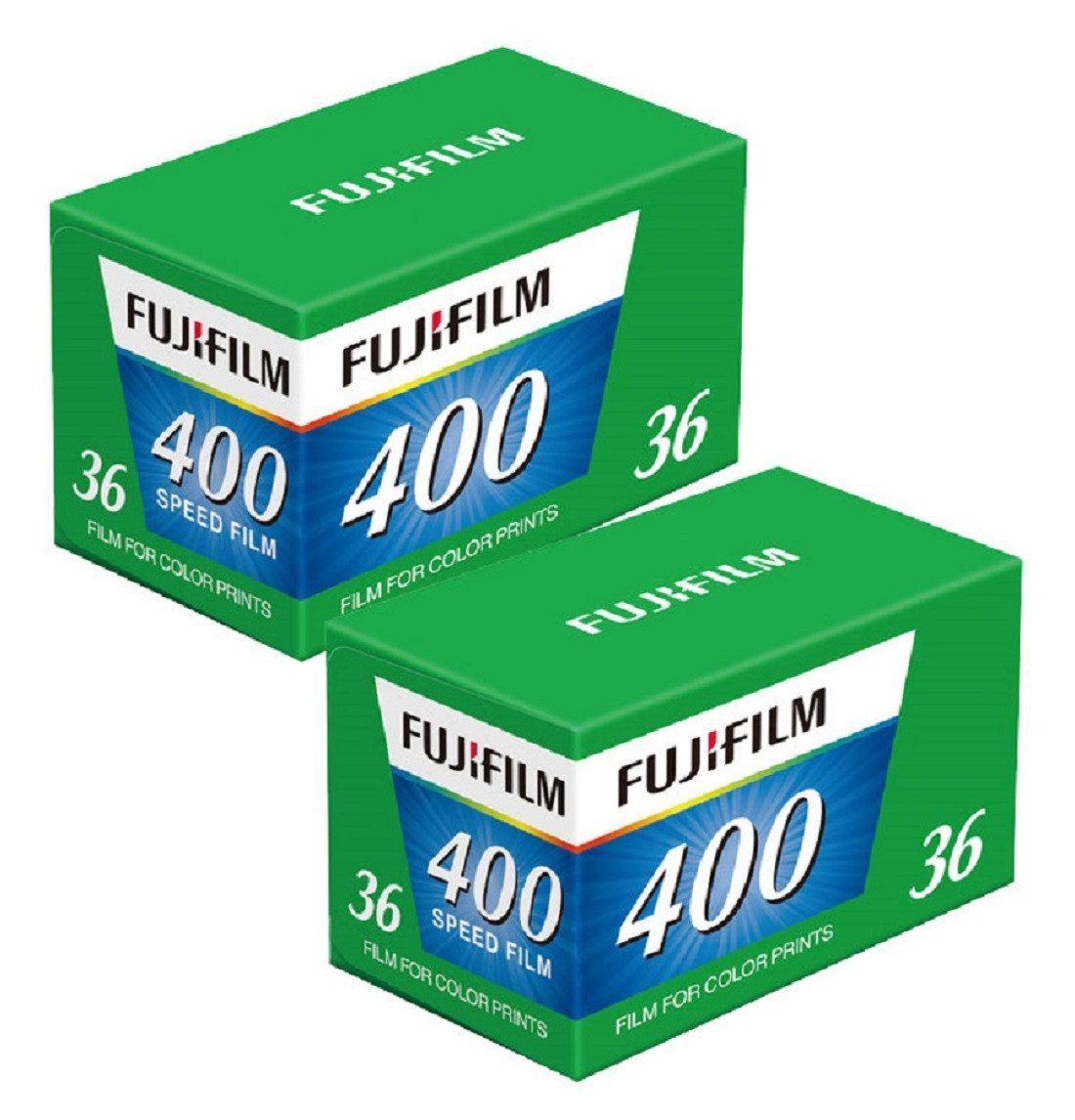 FUJIFILM Farbnegativfilm 2x Fuji Speed Film 400-36 Film (Farbe, 2er Pack), 72