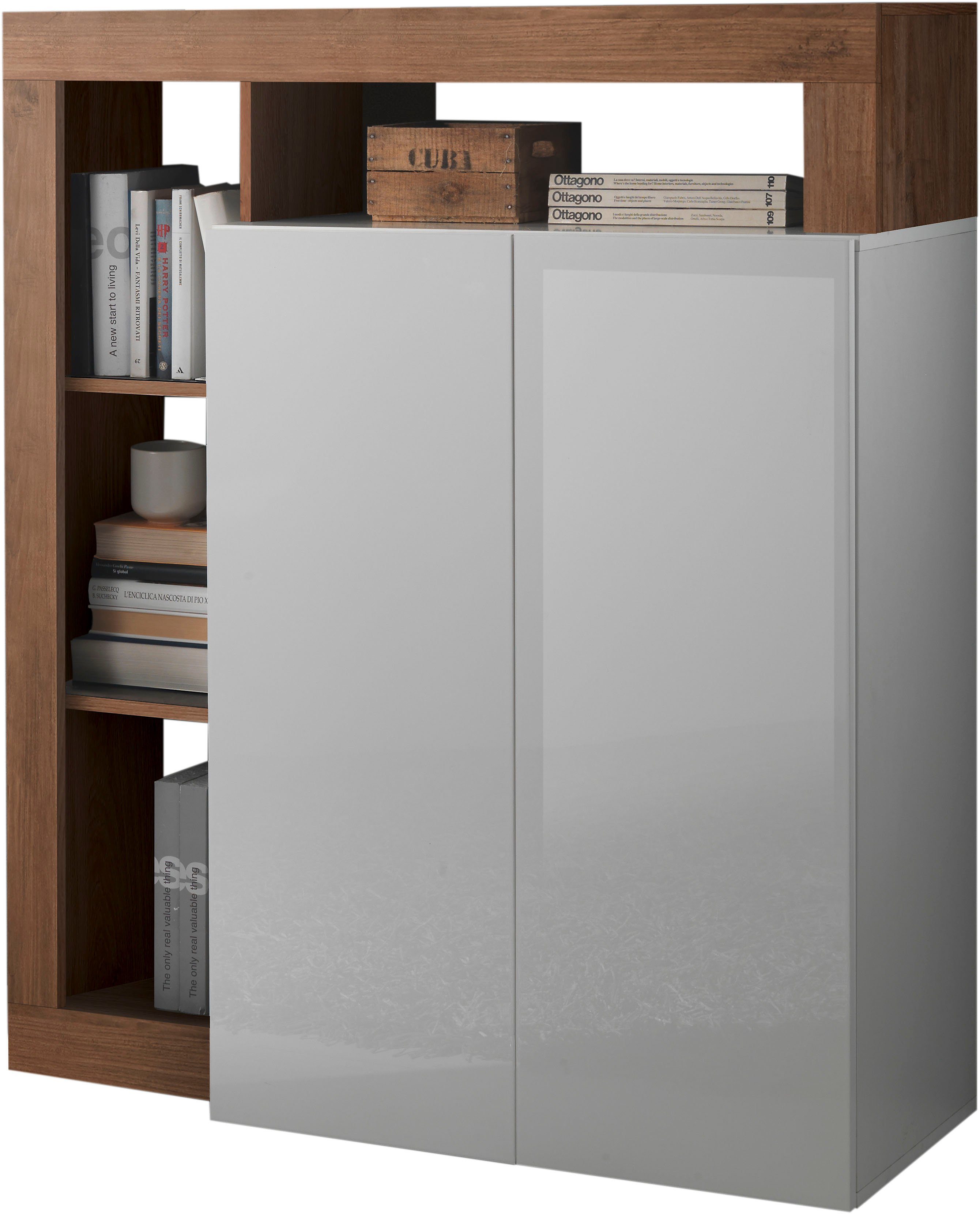 LC Highboard Hamburg, Breite 108 cm weiß/Mercure