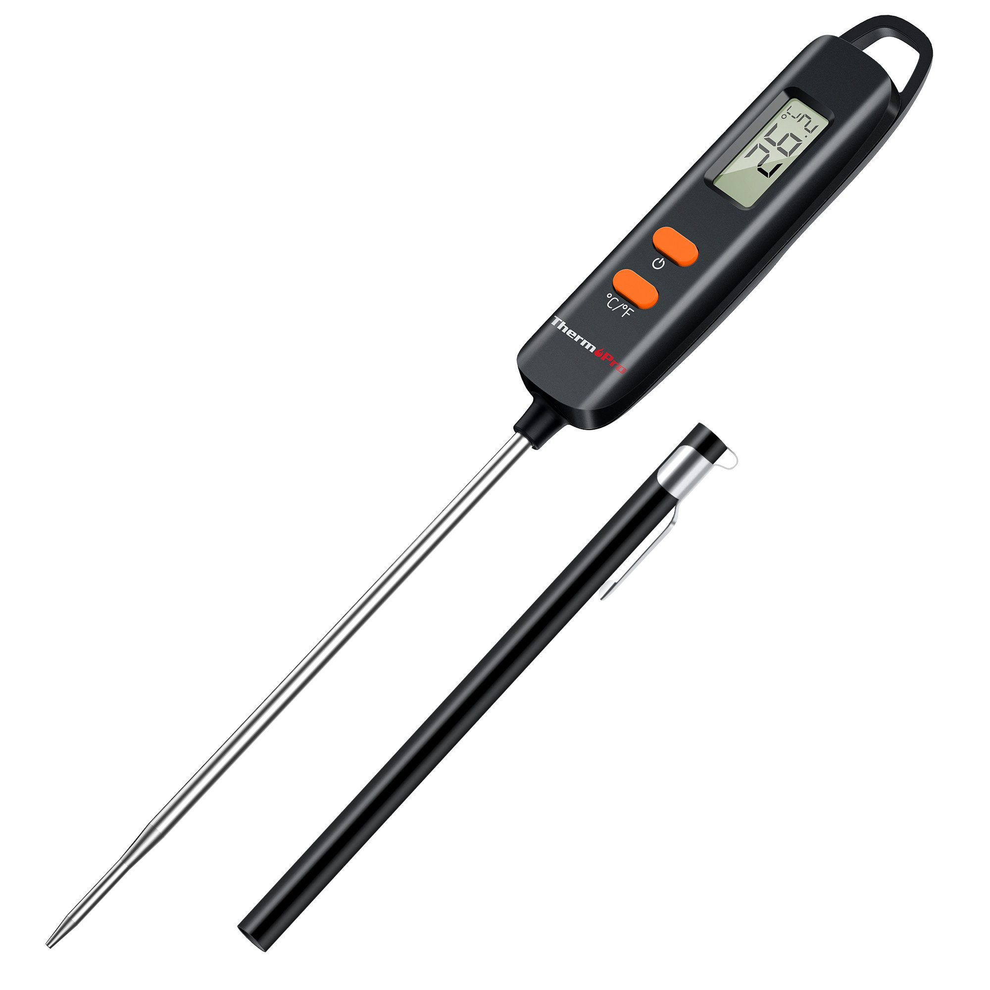 ThermoPro Grillthermometer TP516, Sondenschutz, Celsius/Fahrenheit, automatische Abschaltung