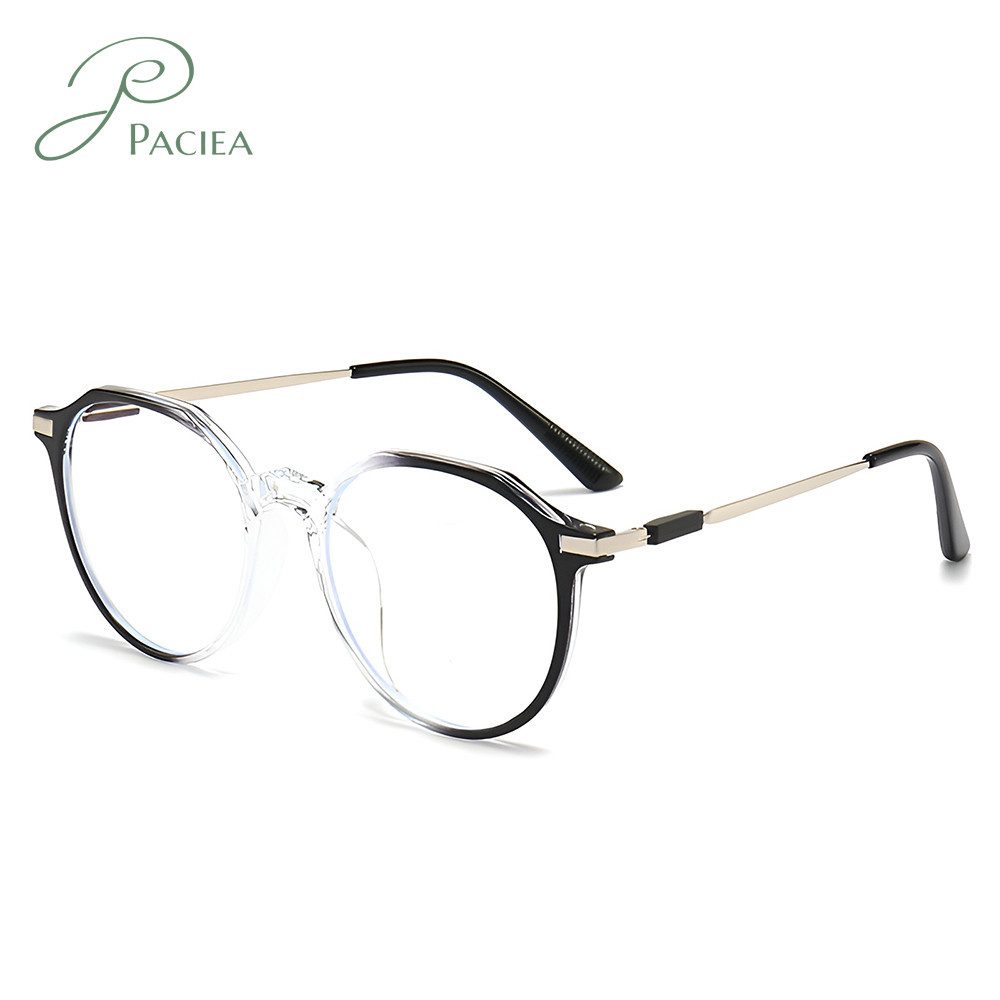PACIEA Lesebrille Damen Herren Rundrahmen Blaulichtfilter Vollrand Ultraleicht
