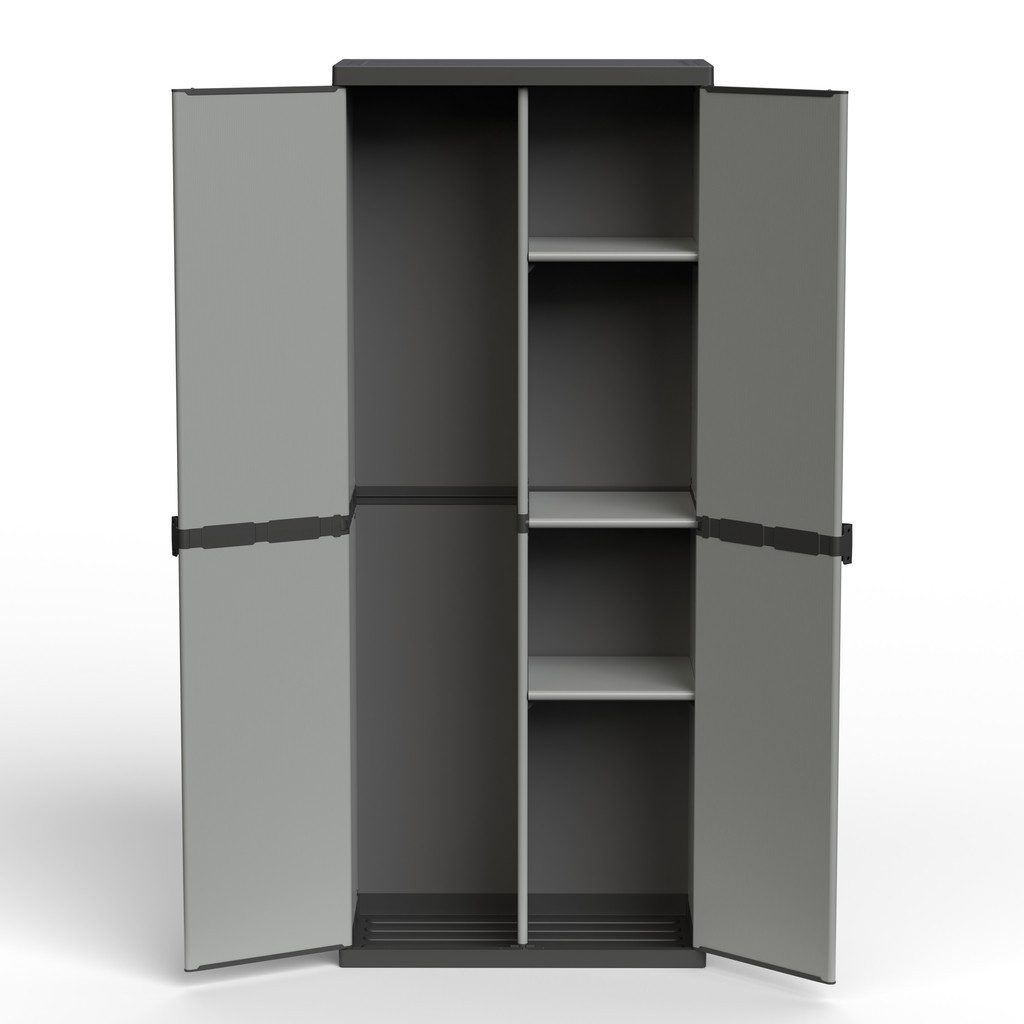 Kreher Mehrzweckschrank 'Armadio', modulares System aus Kunststoff für Keller, Garten, Garage
