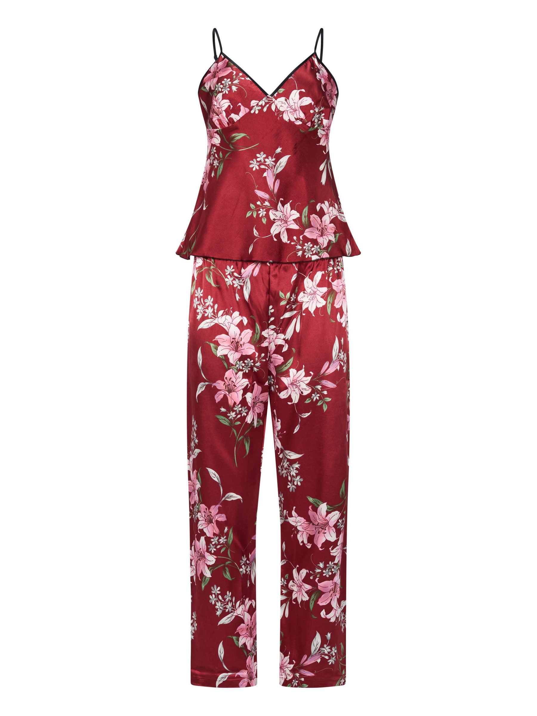 Elegant Love Capri-Pyjama Loungewear aus Satin: günstig online kaufen