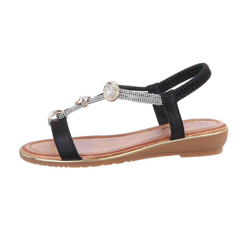 Ital-Design Damen Freizeit Riemchensandalette (86016762) Keilabsatz/Wedge R günstig online kaufen