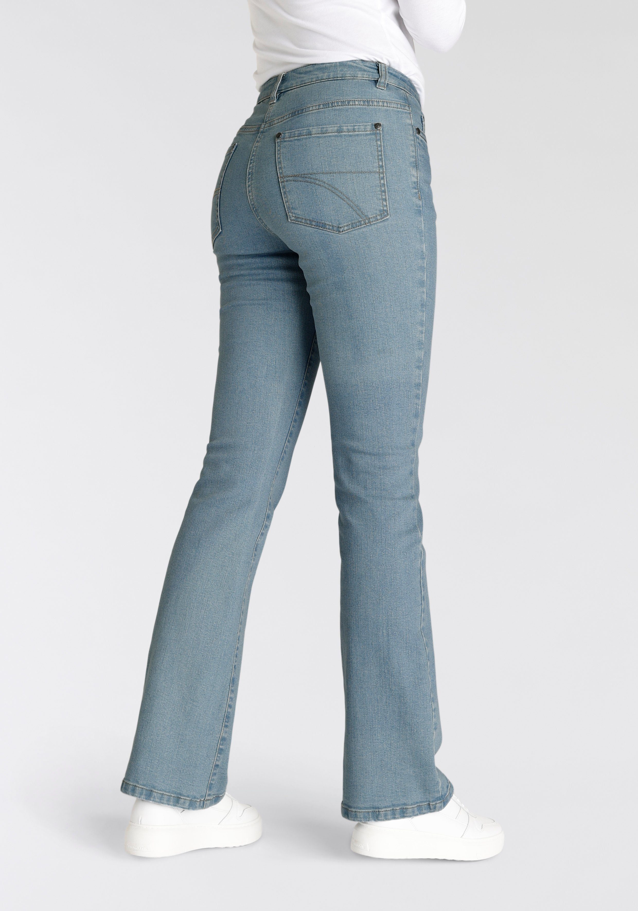 Arizona Bootcut-Jeans hohe Leibhöhe