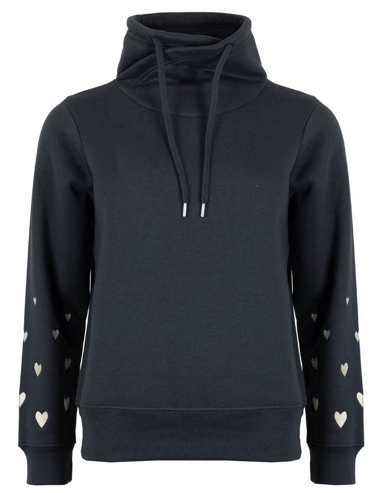 ROADSIGN australia Sweatshirt Amour (1, 1-tlg., 1) mit Herzstickerei und Schalkragen