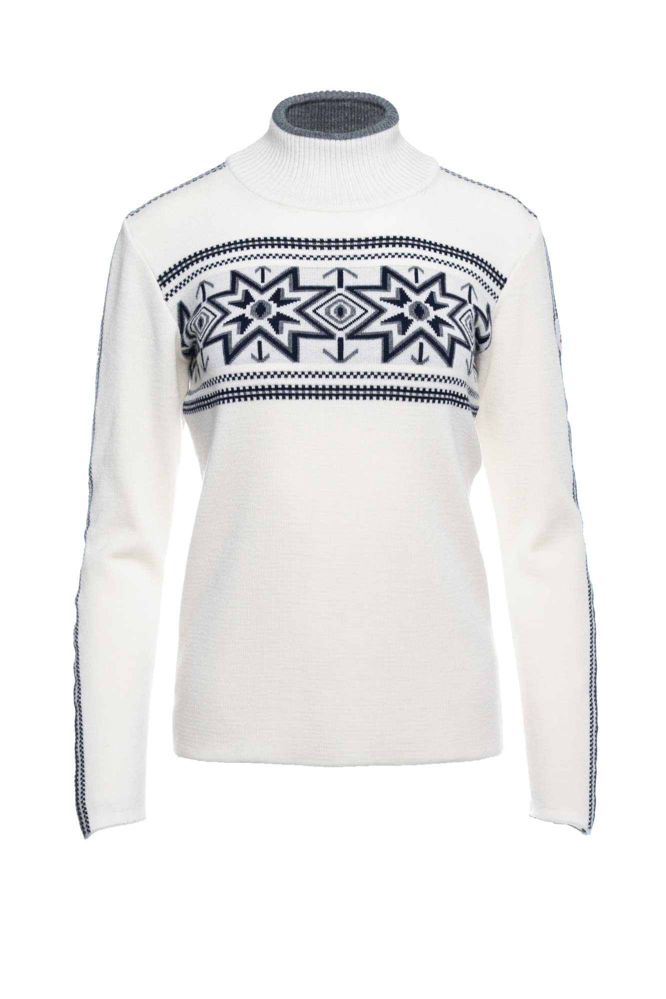 Dale of Norway Longpullover Dale Of Norway W Tindefjell Sweater Damen Offwhite - Navy - Smoke