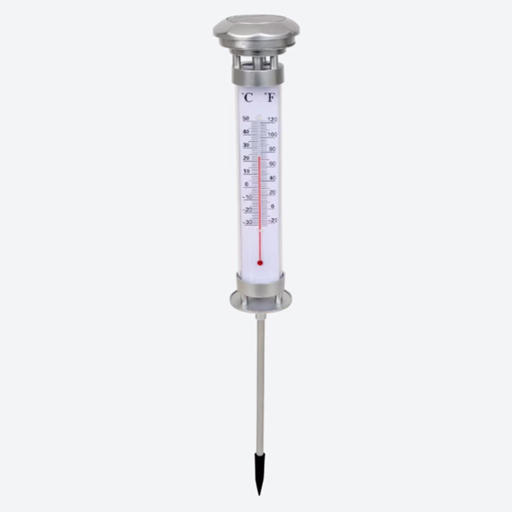 Spectrum Gartenthermometer Thermometer mit Solarbeleuchtung 58,5 cm, 1-tlg.