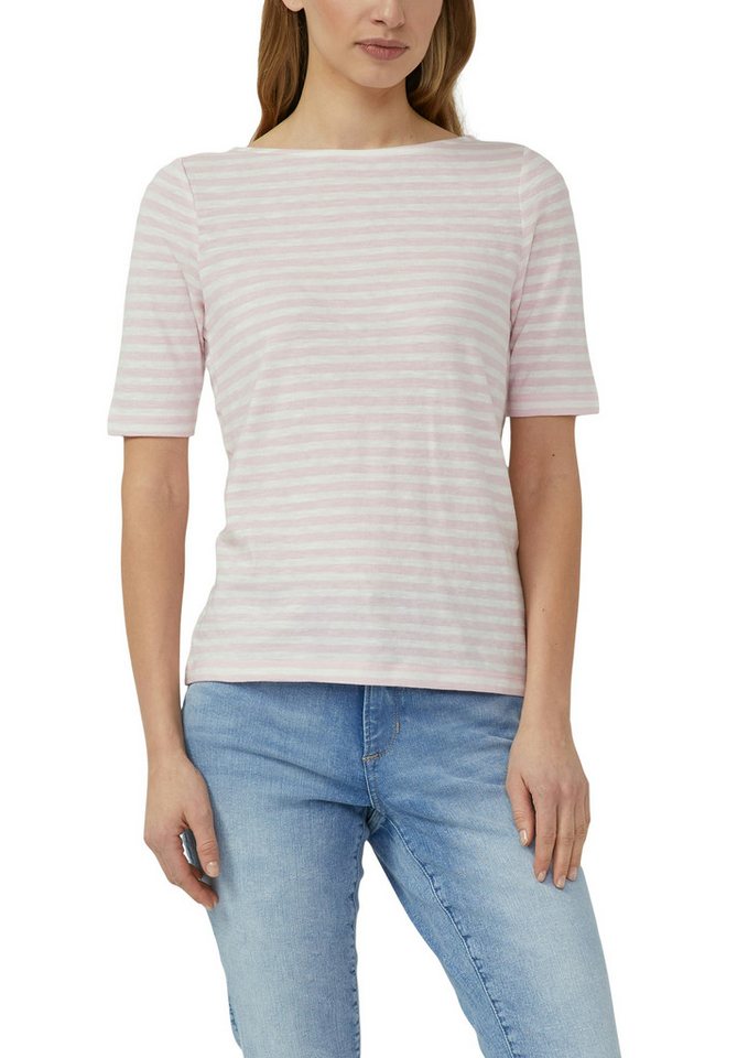 s.Oliver T-Shirt mit Flammgarnstruktur