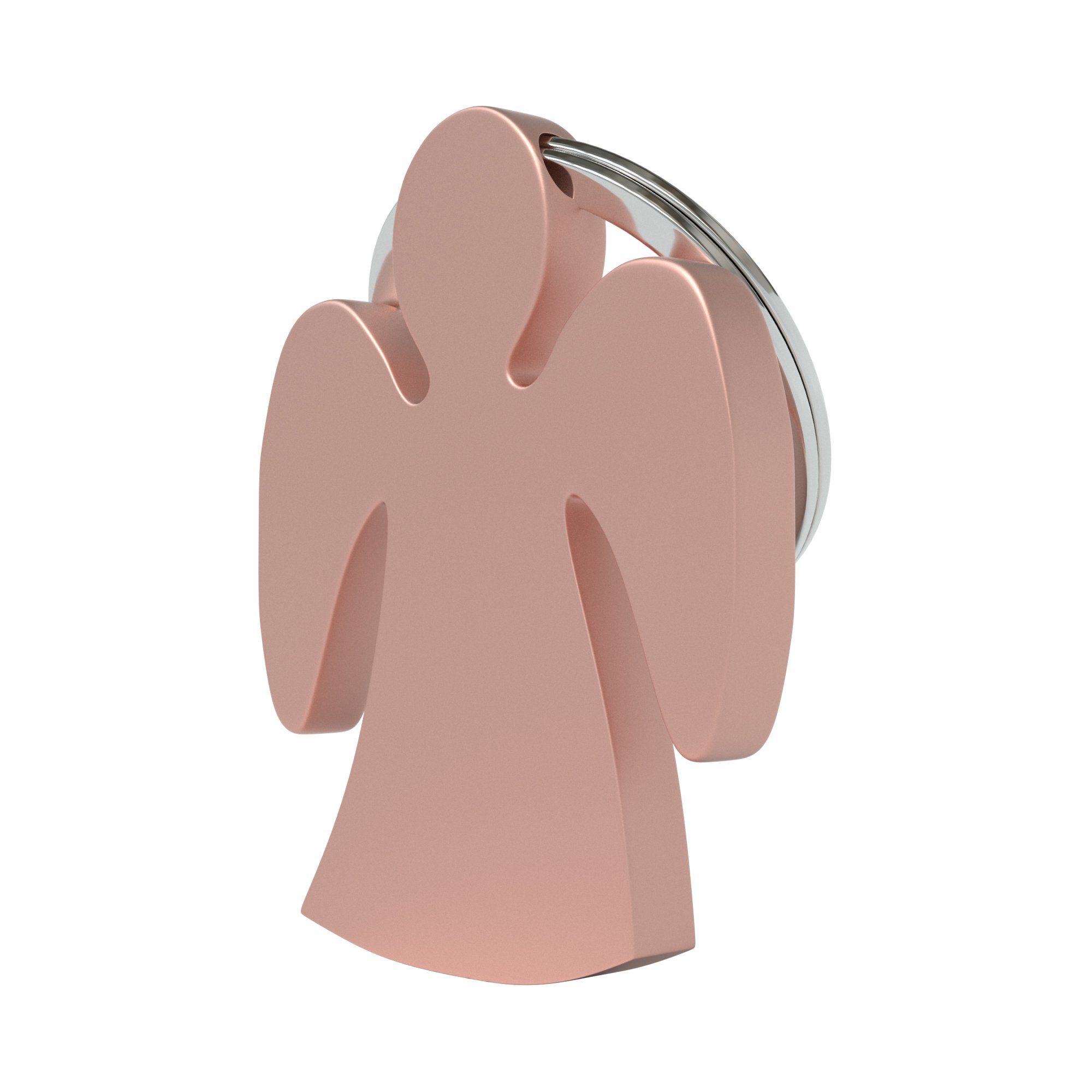EAZY CASE Schlüsselanhänger Schlüsselanhänger Guardian Angel, Geschenk für Frau Schlüsselanhänger Engel Konfirmation Matt Rosé Gold