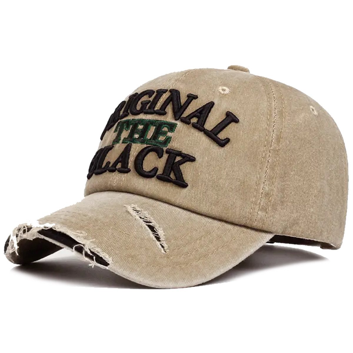 Sporty Baseball Cap Original The Black II Vintage Used Washed Look Retro Baseballcap vintage Look