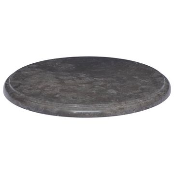 furnicato Tischplatte Schwarz Ø40x2,5 cm Marmor (1 St)