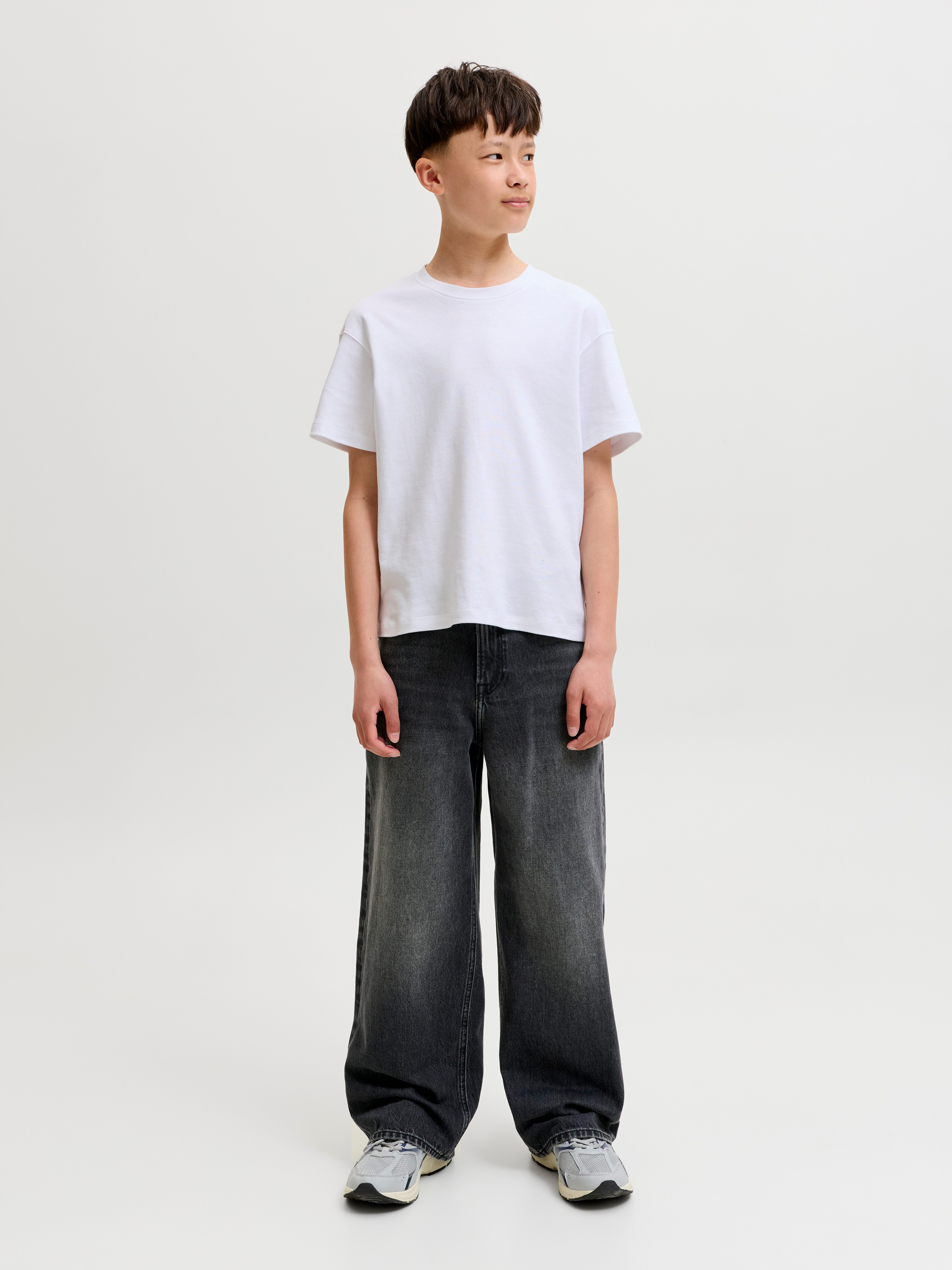 Jack & Jones Junior Weite Jeans JJIDAVE JJORIGINAL ST 361 SN JNR Baumwolle, weit – Bild 4 von 5