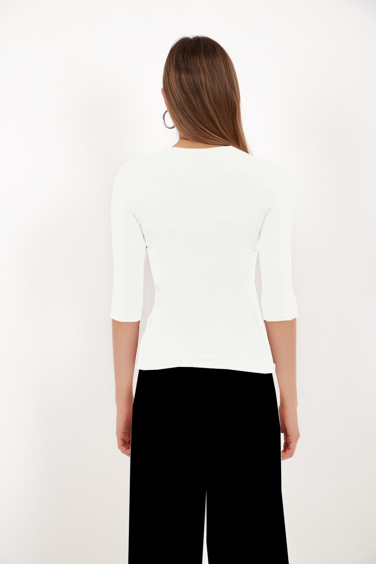 Vivienne Fashion 3/4-Arm-Shirt Qualitativ hochwertiges Damen Modal Shirt Na günstig online kaufen