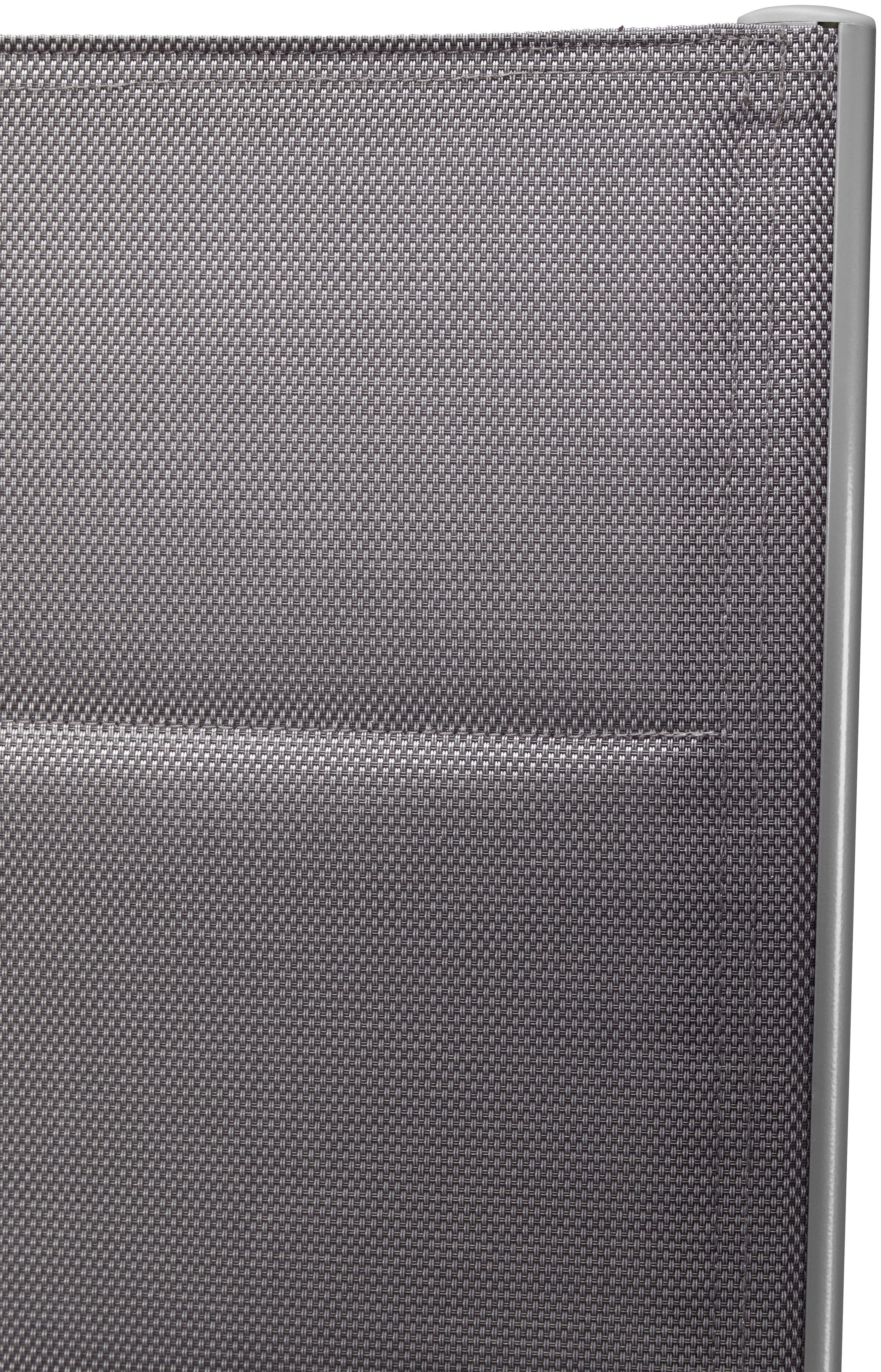 MERXX Gartenstuhl Taviano, TOPSELLER! (Set, 2 St), 2er Set, Alu/Textil, verstellbar, silber