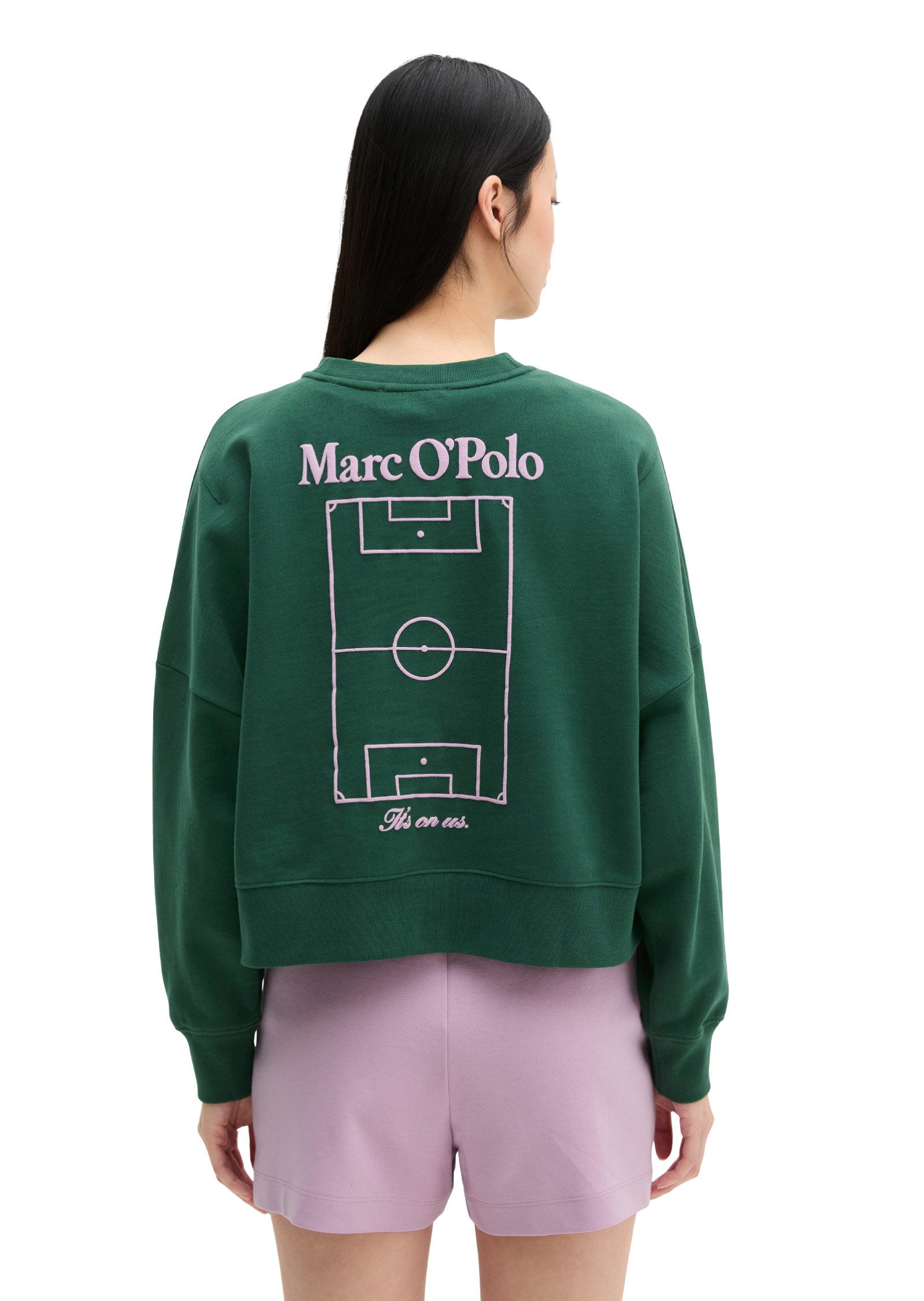 Marc O'Polo Sweatshirt mit gepeachter Oberfläche