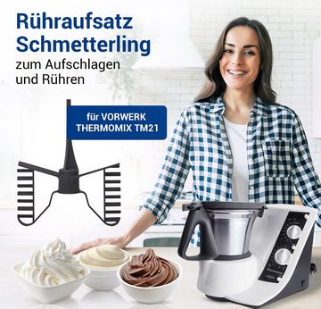 VIOKS Quirl Rühraufsatz Ersatz für Vorwerk, Schmetterling für Thermomix TM21 Küchenmaschine