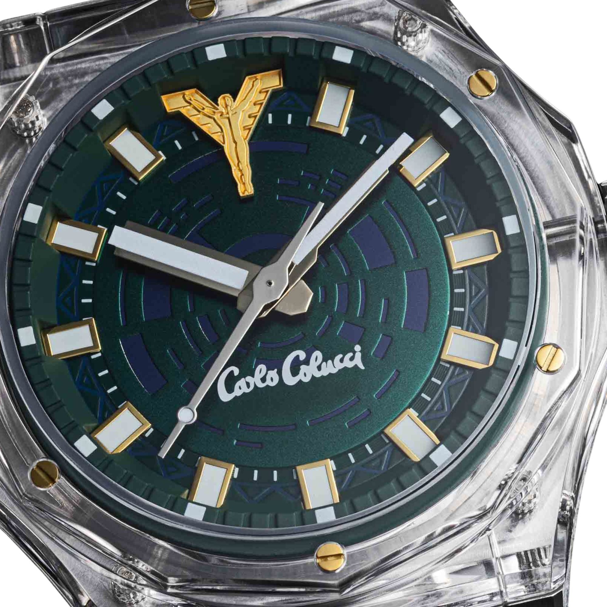 CARLO COLUCCI Quarzuhr CC503-1 CC503-1, Armbanduhr, Herrenuhr, Silikonarmband, analog