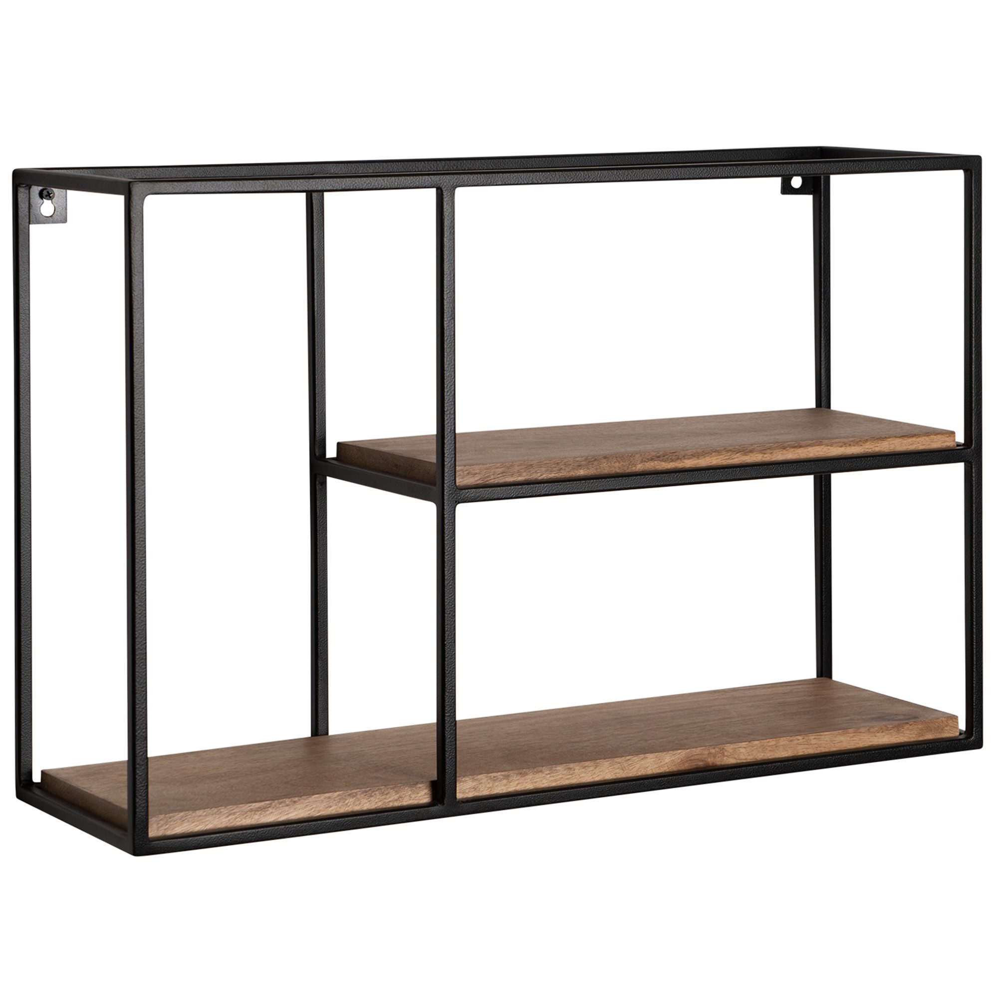 moebelfaktor Wandregal Beiarn, Mango Massivholz, Breite 60 cm, braun, Wandboard, Industrial