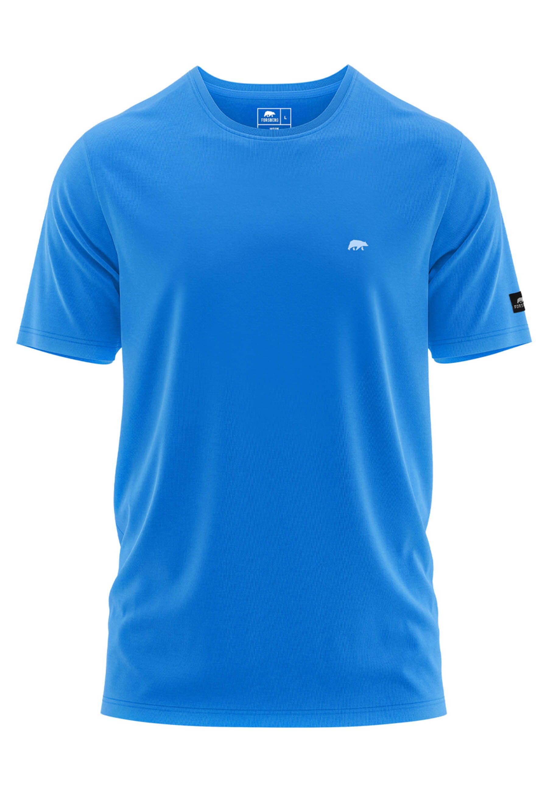 FORSBERG T-Shirt T-Shirt mit kleinem Gummi-Patch