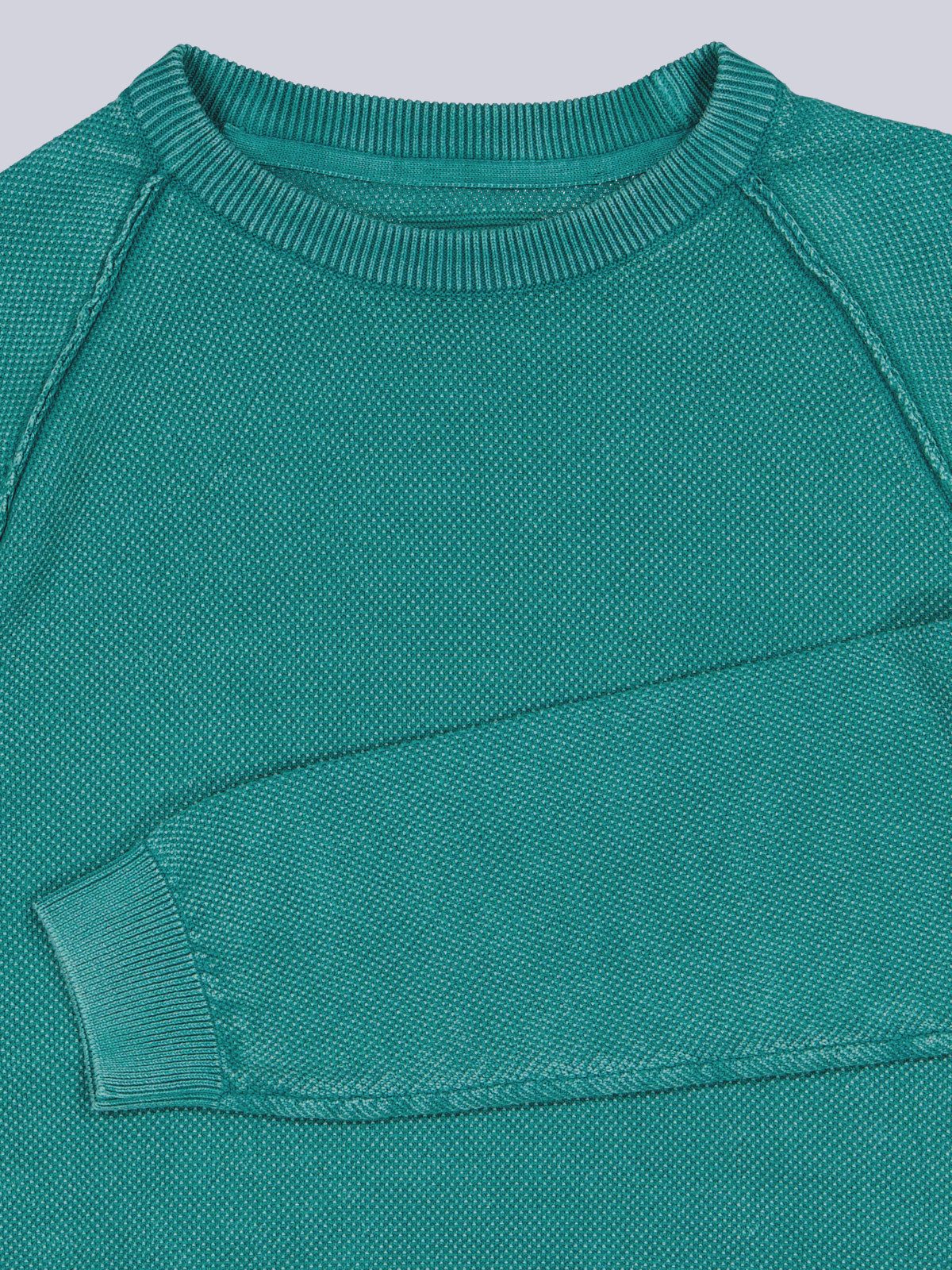 Engbers Rundhalspullover Herren Pullover strukturiert, Tuerkis