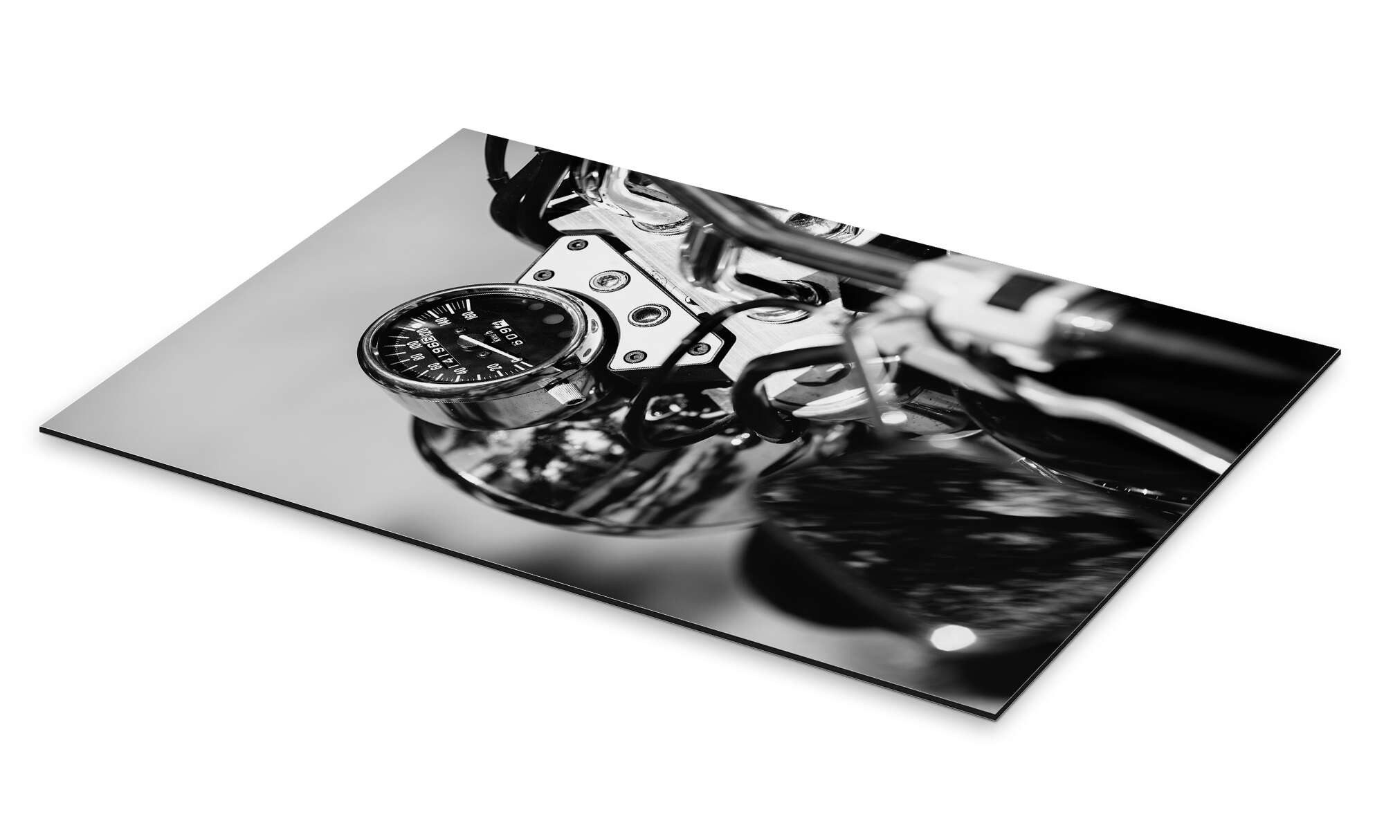 Posterlounge Wandbild Tachometer eines Motorrades, Editors Choice, erhältlich als Poster, Leinwandbild, Wandsticker oder Acrylglasbild