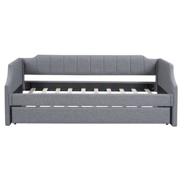 Celya Daybett Polsterbett,Daybett 90 x 200(190) Gepolstertes Daybed mit Rollbett, Multifunktionsbett, Gepolstertes Einzelbett mit ausziehbarem Bett