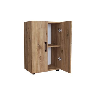 Zeta Interior Aktenschrank,Holz und Kiefer Farbe, Höhe 74 cm, Büroschrank, Ordnerschrank