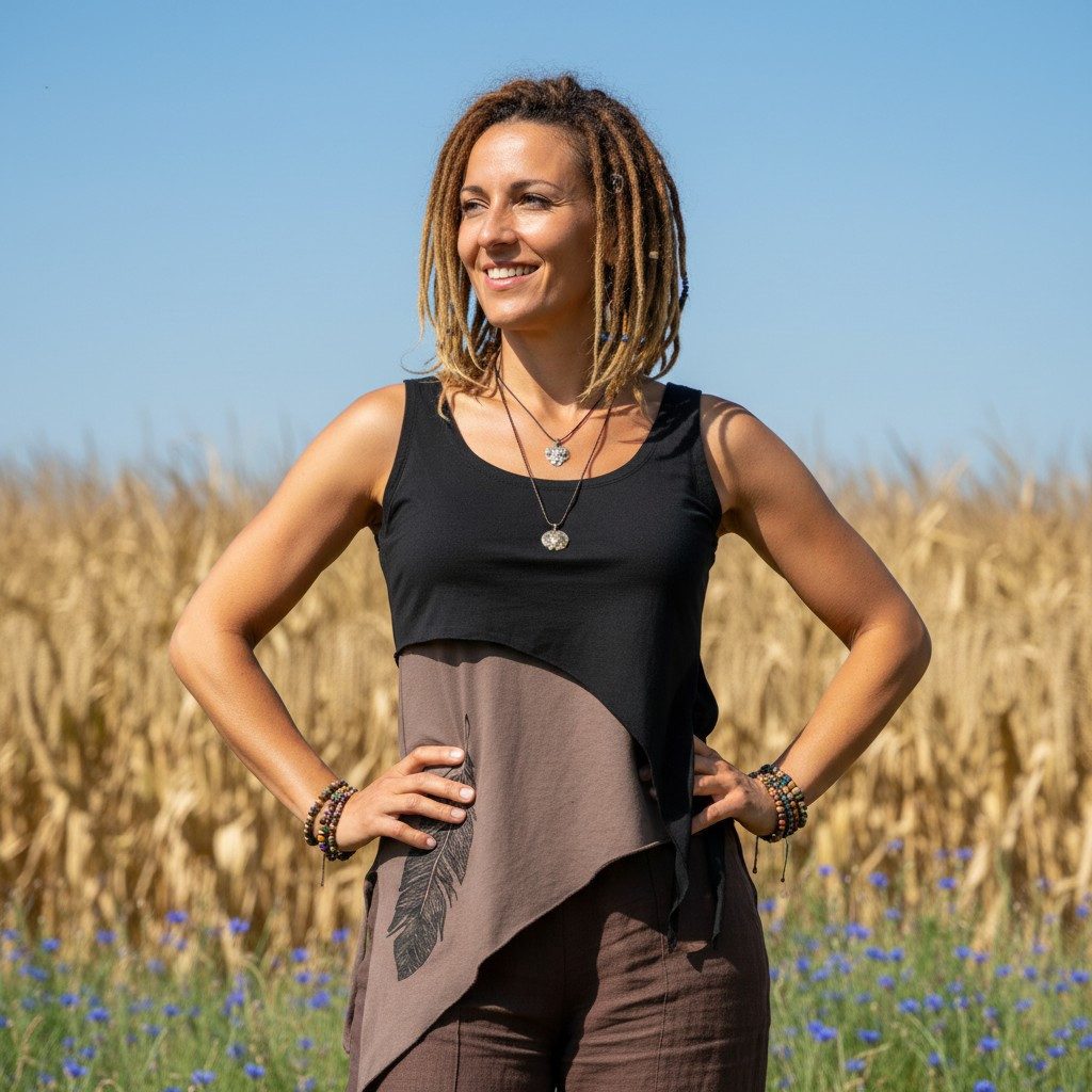Guru-Shop T-Shirt Festival Elfen Top aus Bio-Baumwolle, Lagentop,.. Festiva günstig online kaufen