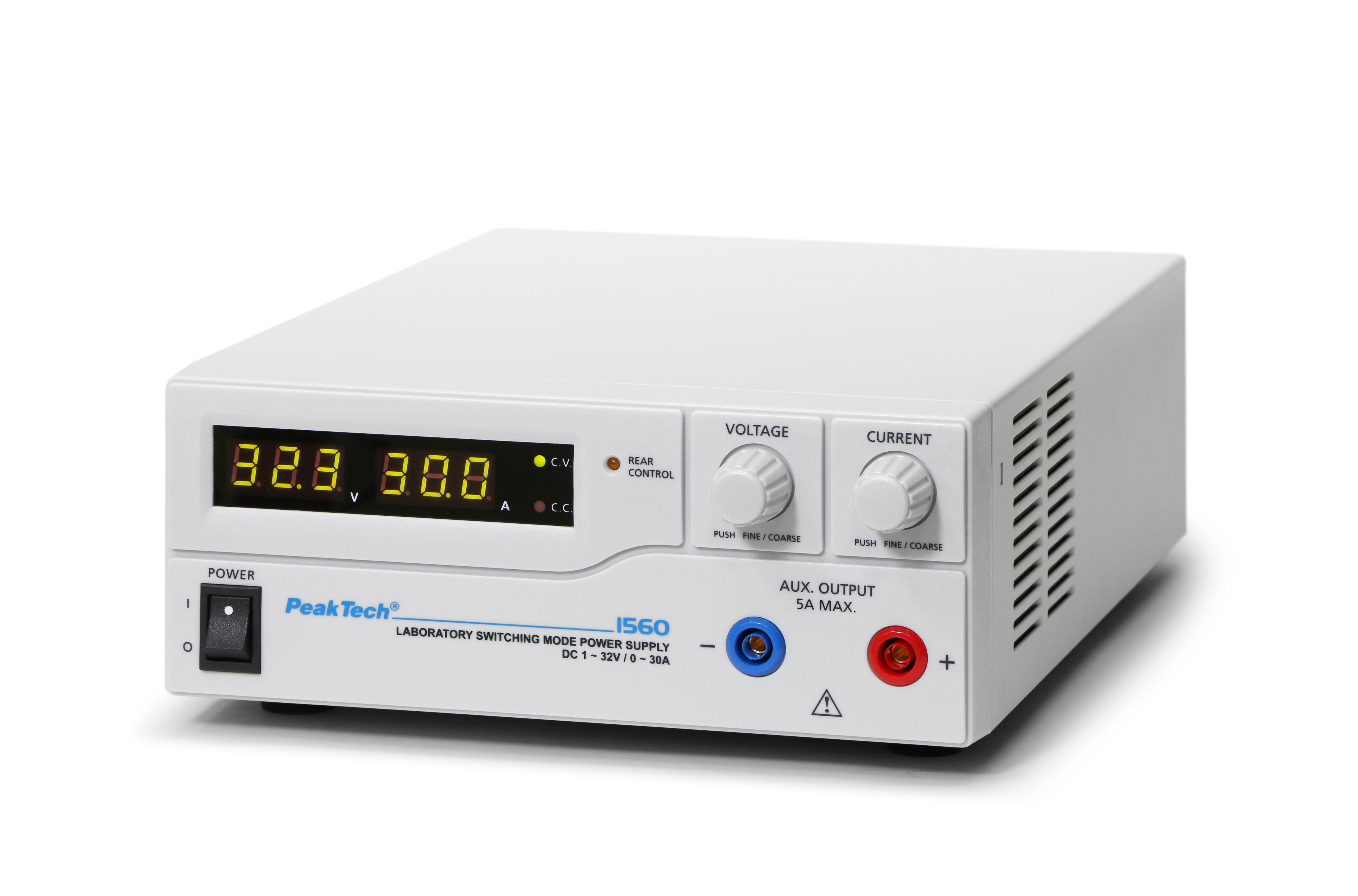 PeakTech Labornetzteil 1-32V / 0-30A DC – Labornetzgerät Labor-Netzteil