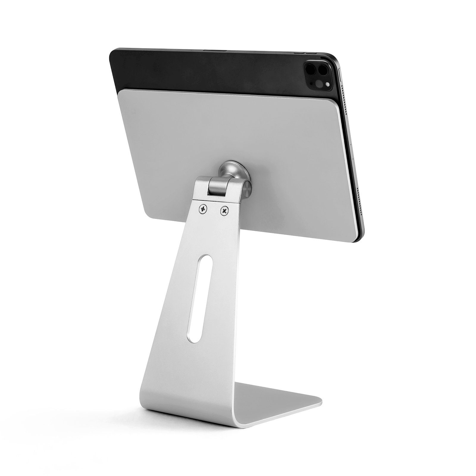 Galaxy Tab iPhone 13/12 Pro Max usw.–Silber Huawei Tab SumorRui Tablet Ständer höhenverstellbare Aluminiumhalterung Ständer Tablet kann um 360 Grad gedreht Werden für iPad 2021 Pro/Air/Mini 