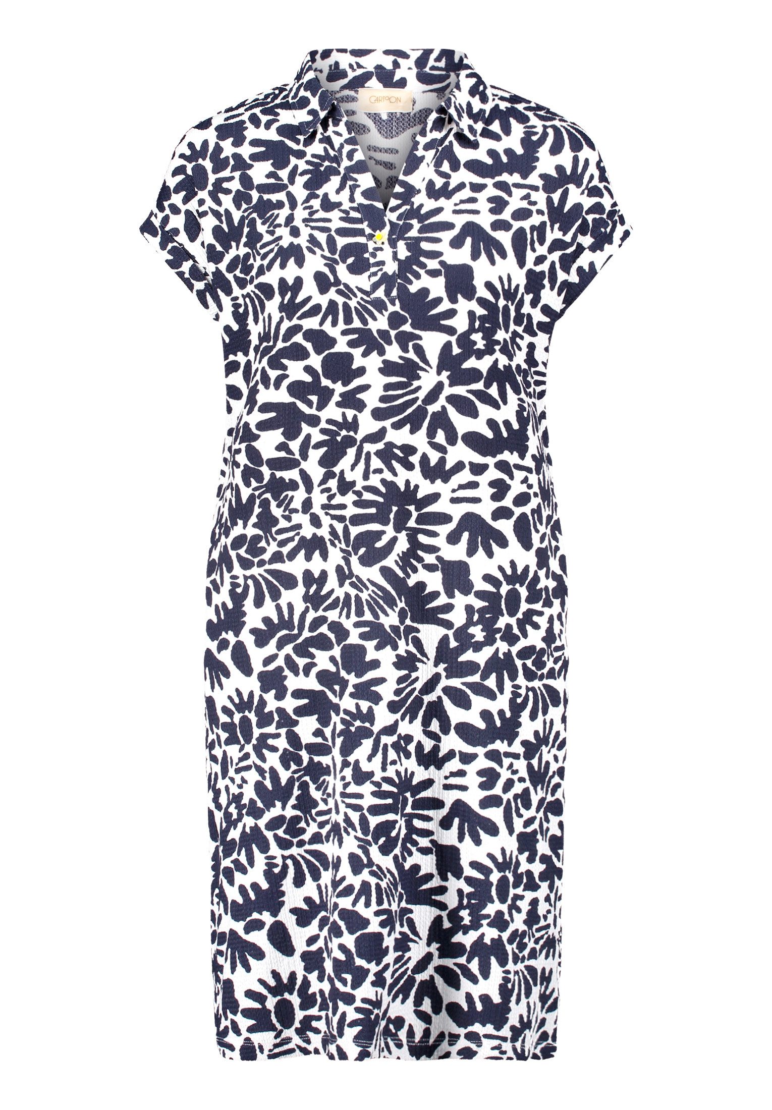 Cartoon Druckkleid Damen mit überschnittenen Ärmeln