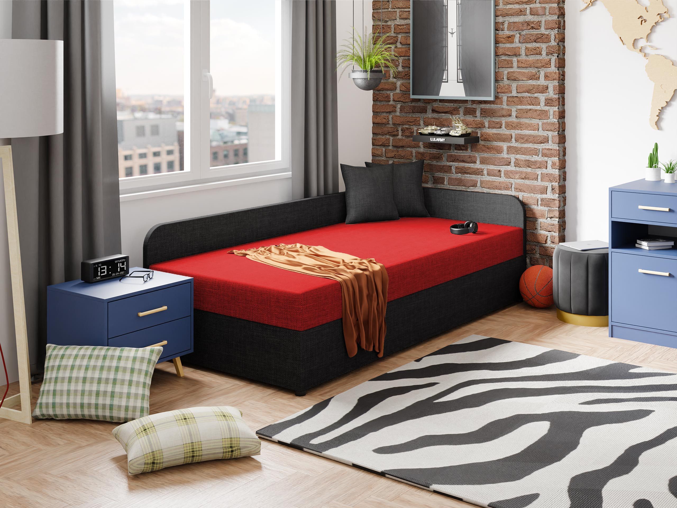 MIRJAN24 Einzelbett Uno (mit Bettkasten), Jungenzimmer, günstig online kaufen