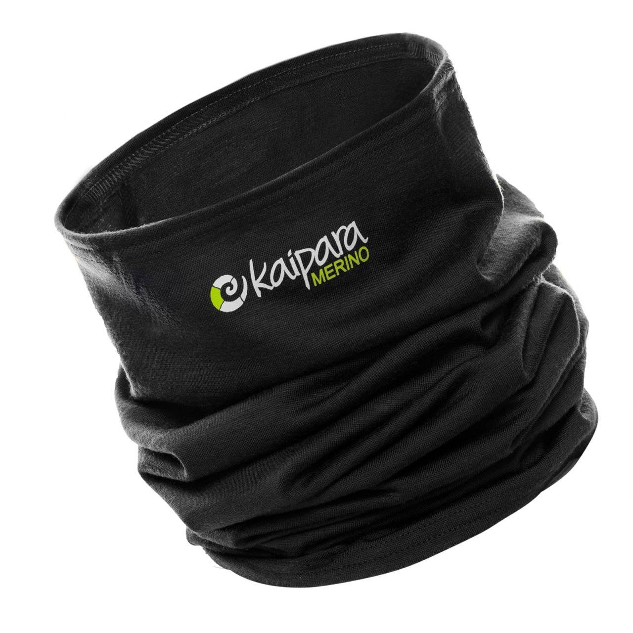 Schwarz Kaipara reiner 200, Merino Sportswear in Bandana Schal Made Unisex aus - Germany Merinowolle Merino