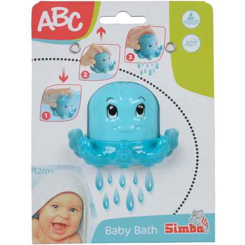 ABC-Dickie-Simba Badespielzeug Kleinkindwelt Badekrake mit lustiger Wasserfunktion 104010023