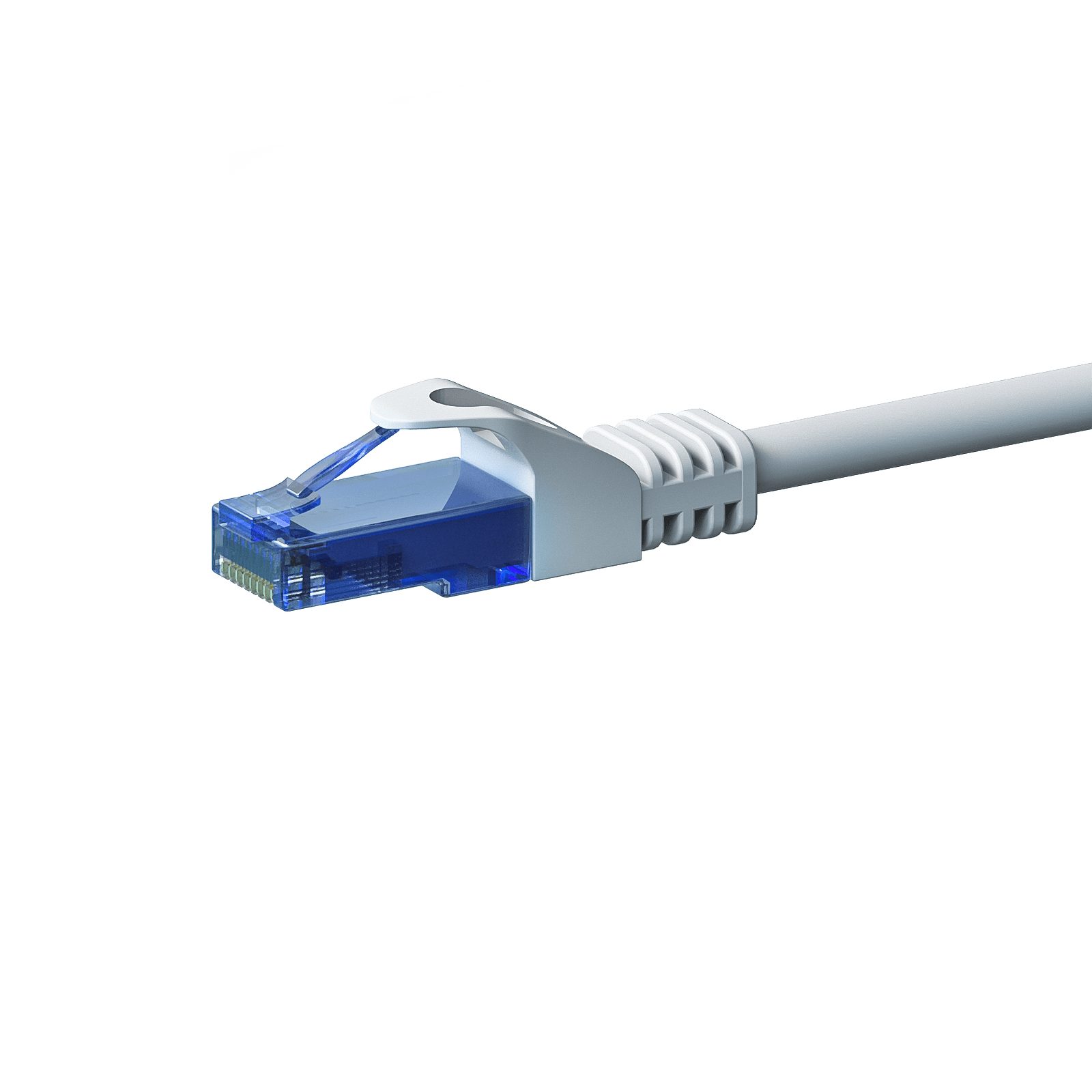 Danicom CAT6a Netzwerkkabel 100% Kupfer - U/UTP - 0,25 Meter - Weiß Netzwerkkabel, RJ45, RJ45 (25 cm), Cat6a, 100% Kupfer