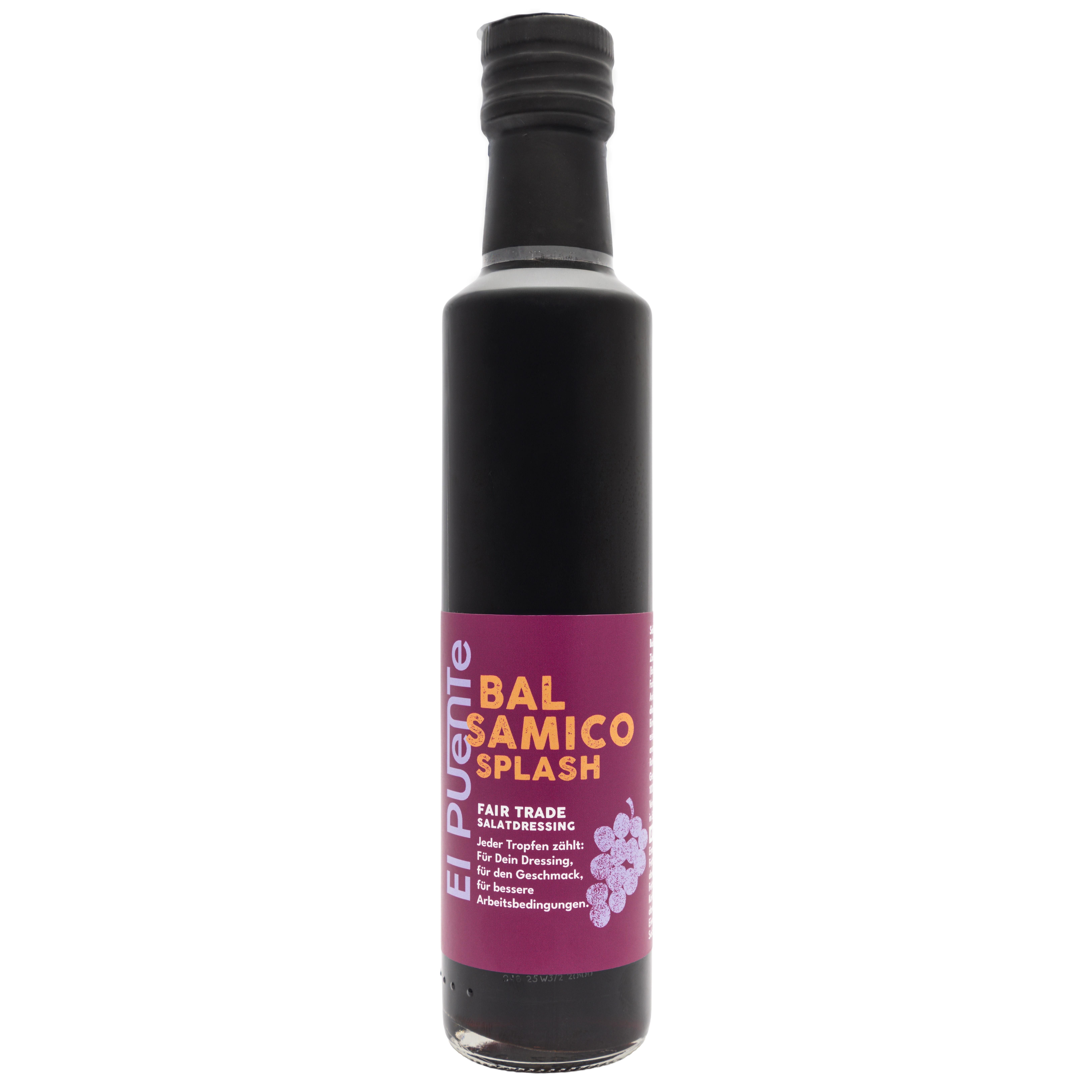 El Puente Essig Balsamico Splash - Veganes Salatdressing, Fair Trade, Vegan, Fair Trade