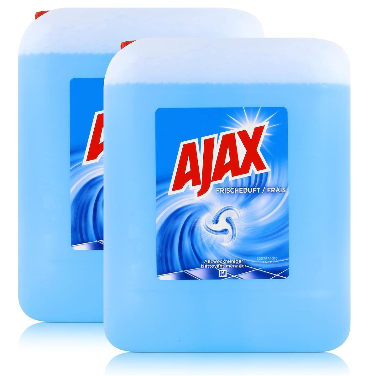 AJAX Ajax Allzweckreiniger Frischeduft 10L - Für strahlenden Glanz (2er Pac Allzweckreiniger