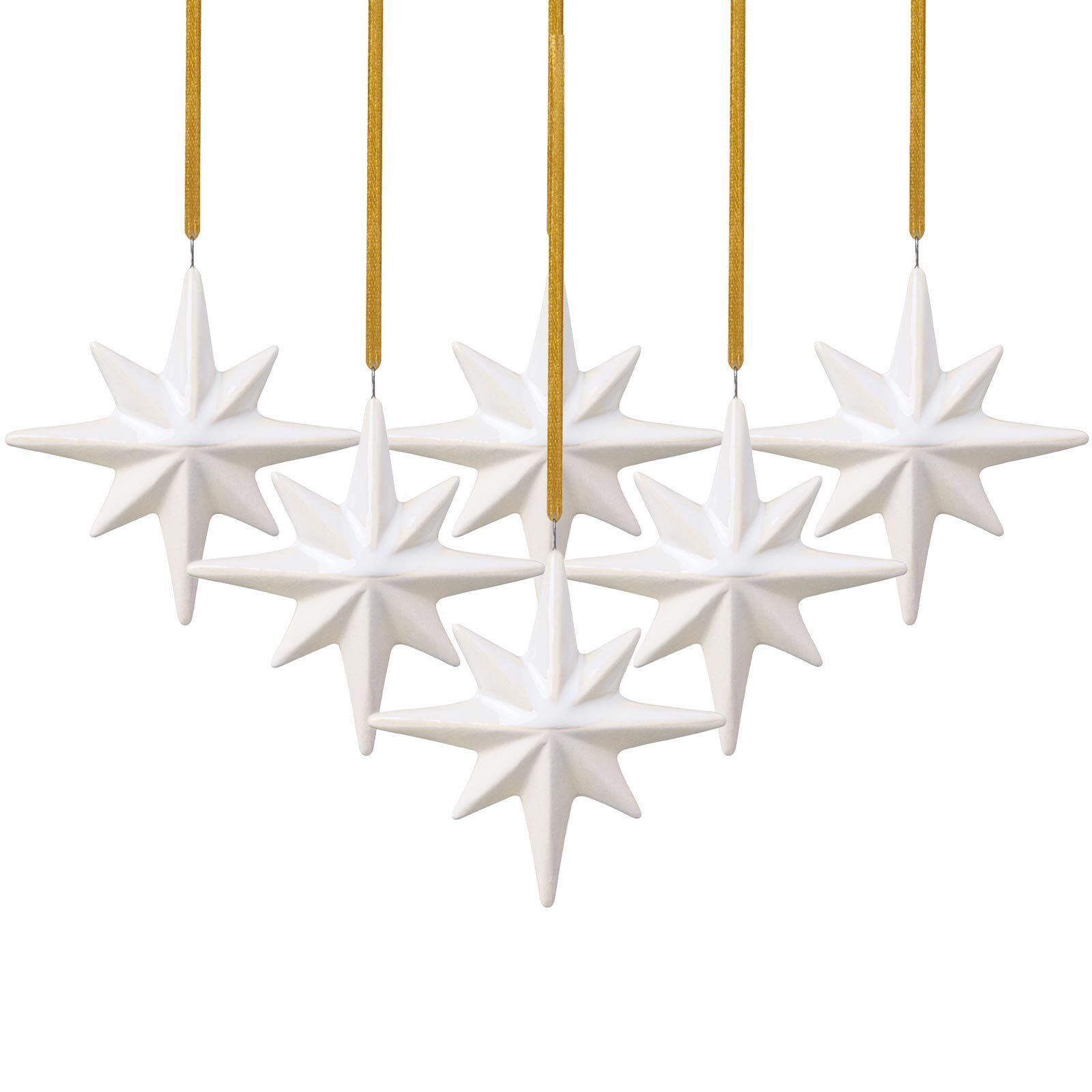 like. by Villeroy & Boch Dekoobjekt Winter Glow Ornamente Stern 6er Set (6 St., 6er Set)