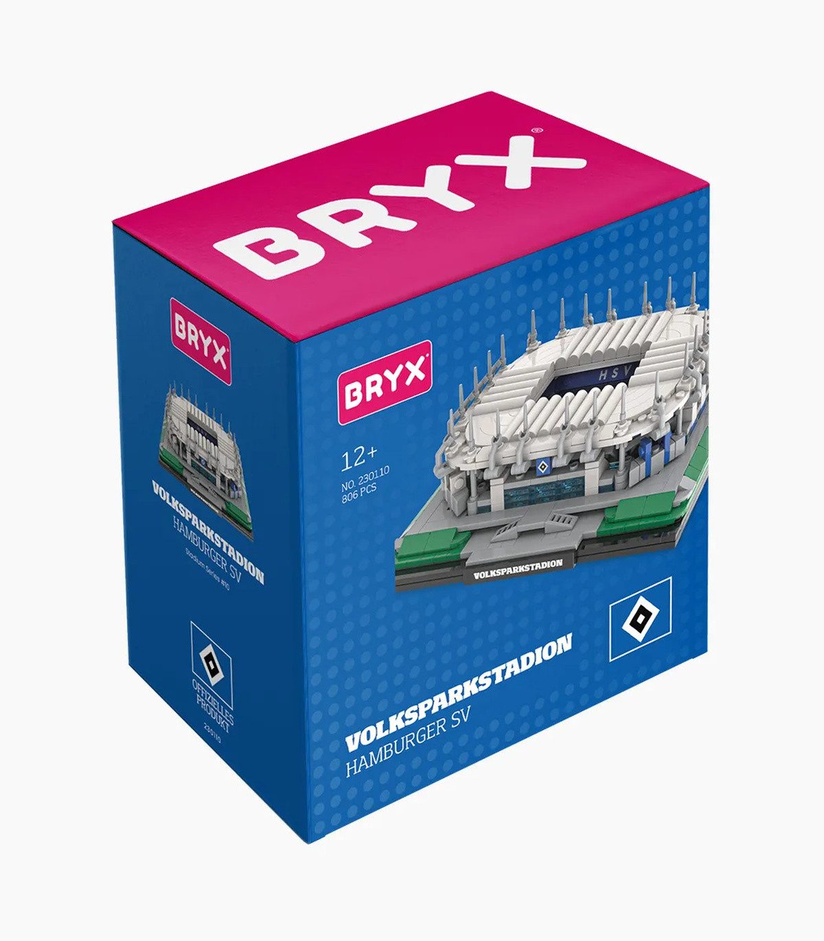 BRYX Volksparkstadion Hamburger SV Konstruktionsspielsteine, (806 St), Stadionmodell mit 806 Teilen