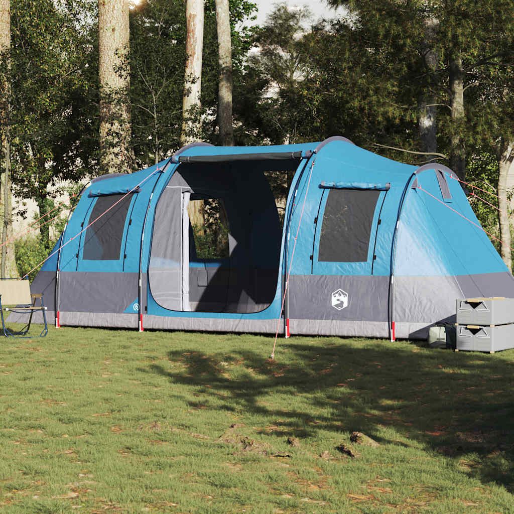 Faltzelt Camping Tunnelzelt 472x245x192 cm Blau