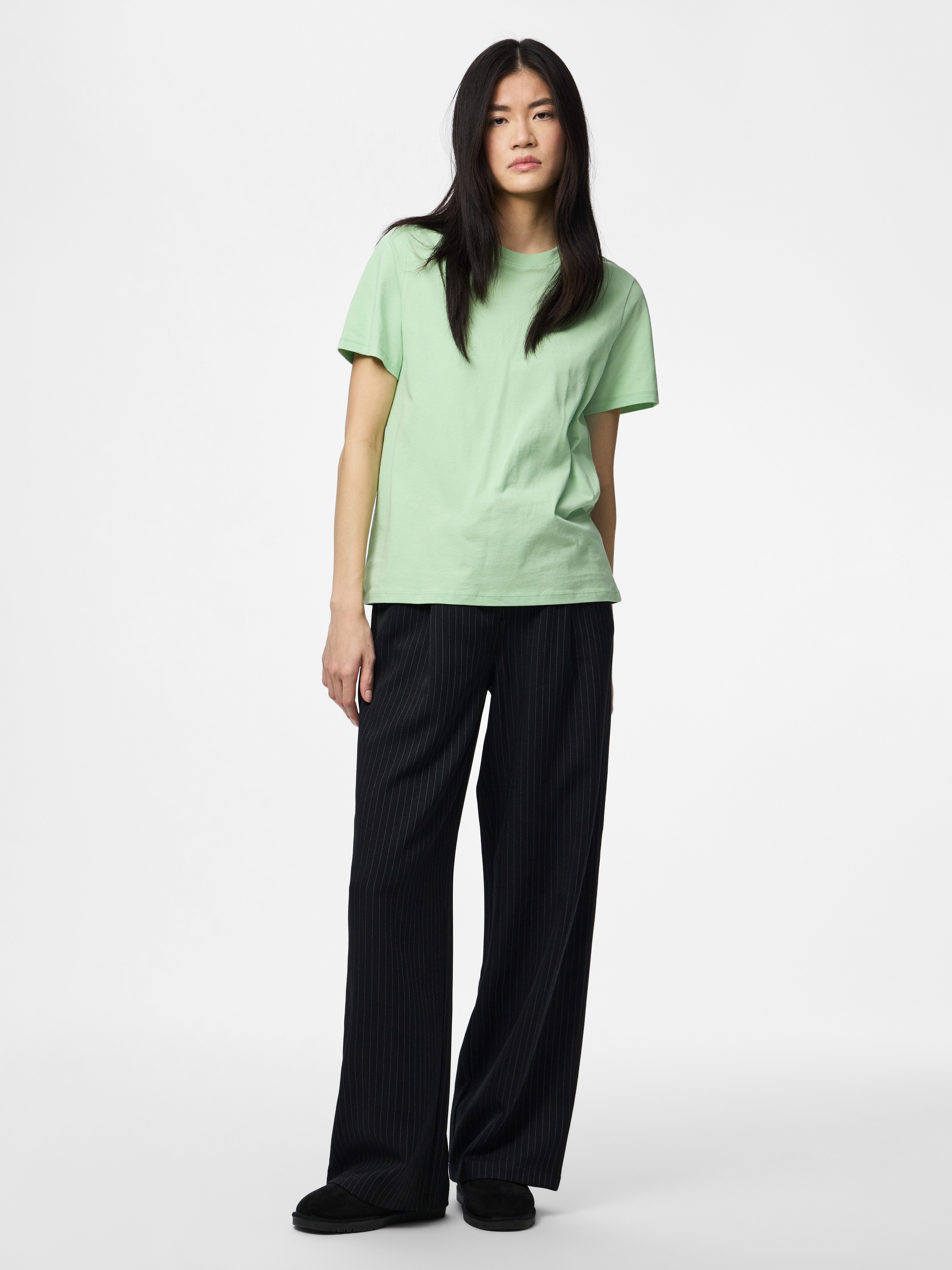 pieces Rundhalsshirt PCRIA SS SOLID TEE NOOS BC