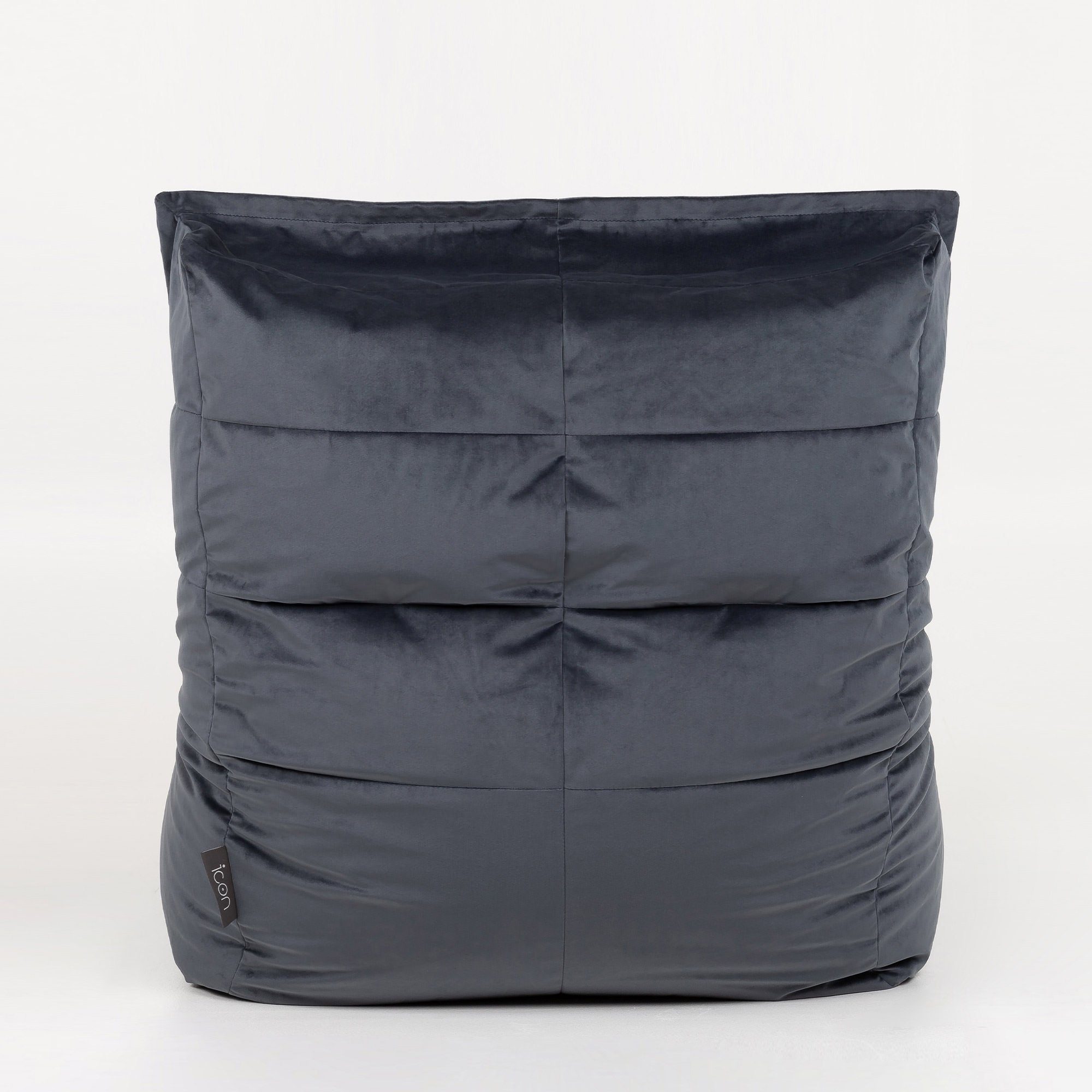 „Dolce“ Plüschsamt Sitzsack Sitzsack-Liege grau aus icon